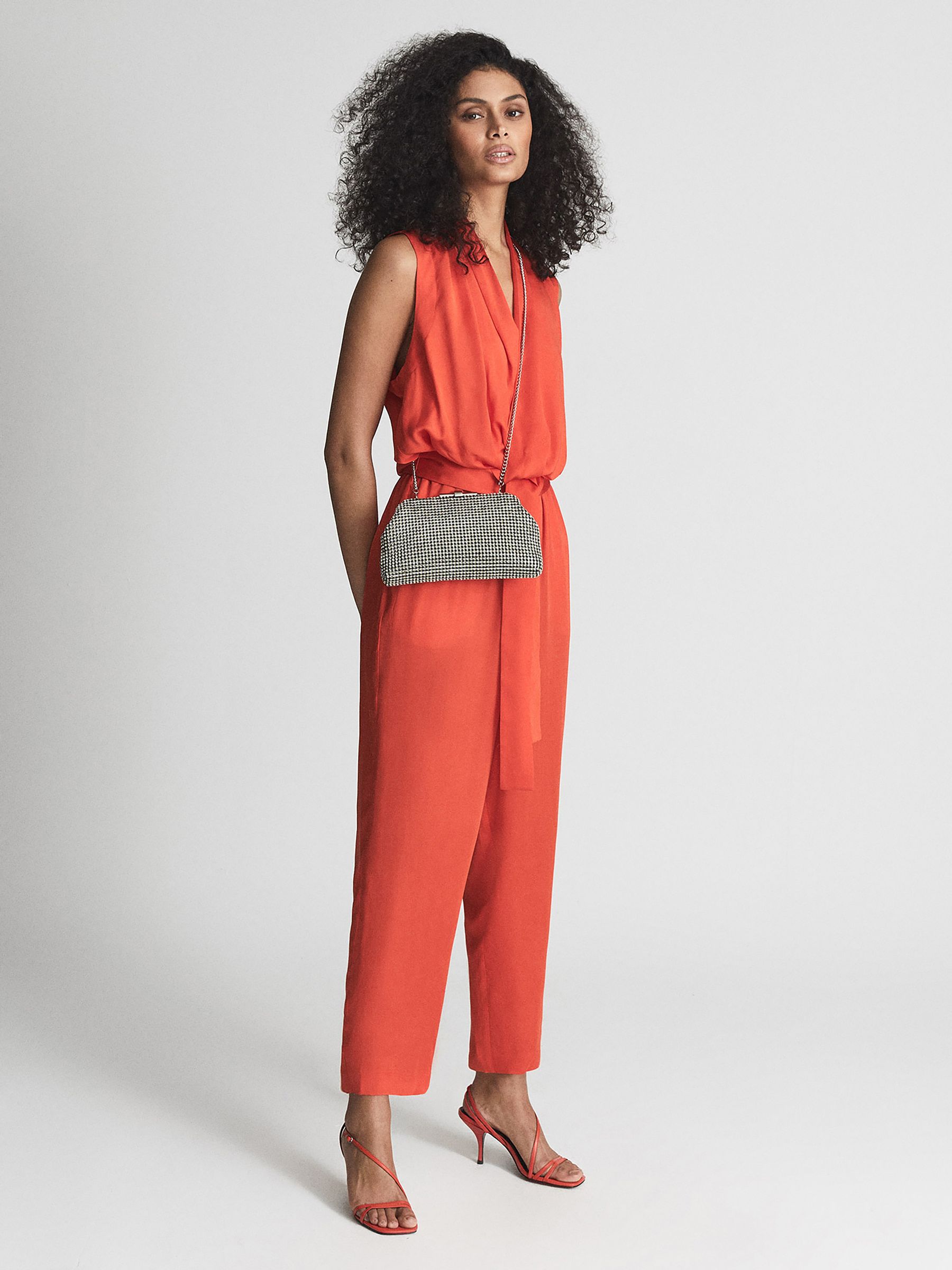 Embellished Clutch Bag in Silver - Image 3 of 9