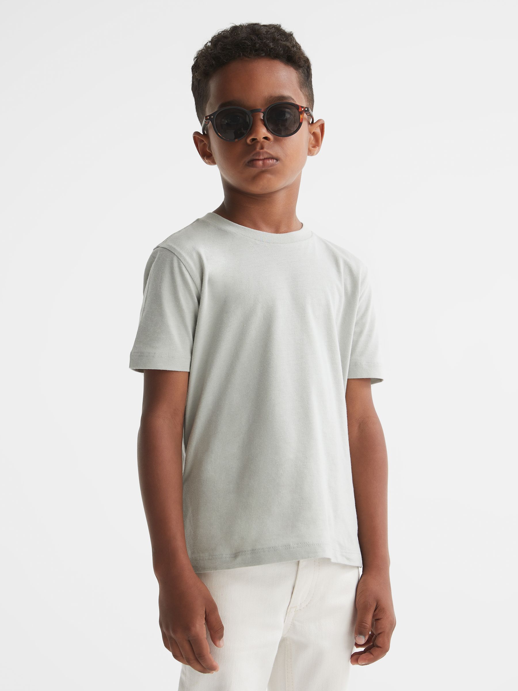 Senior Crew Neck T-Shirt in Rosemary - Image 3 of 6