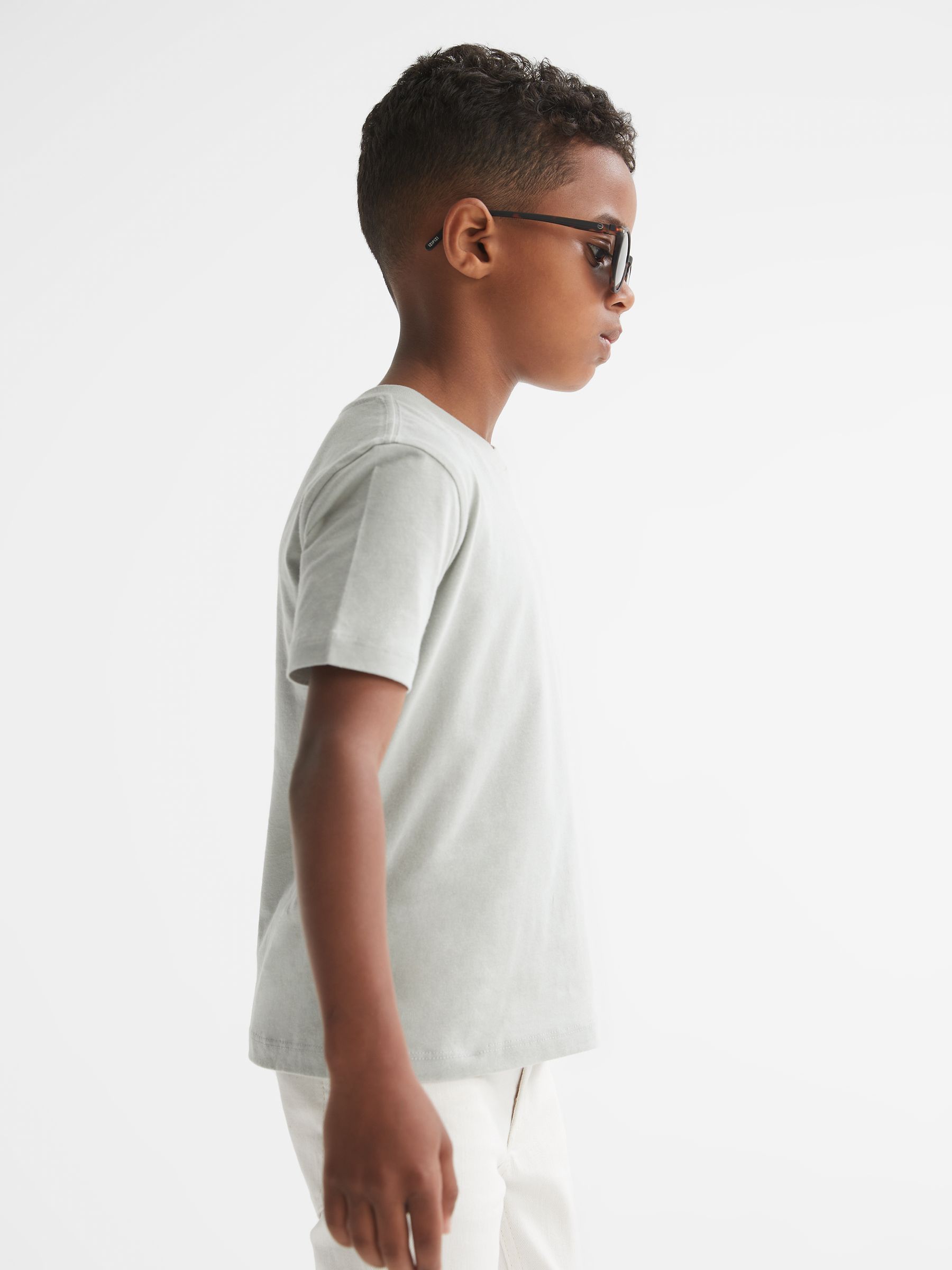 Senior Crew Neck T-Shirt in Rosemary - Image 4 of 6