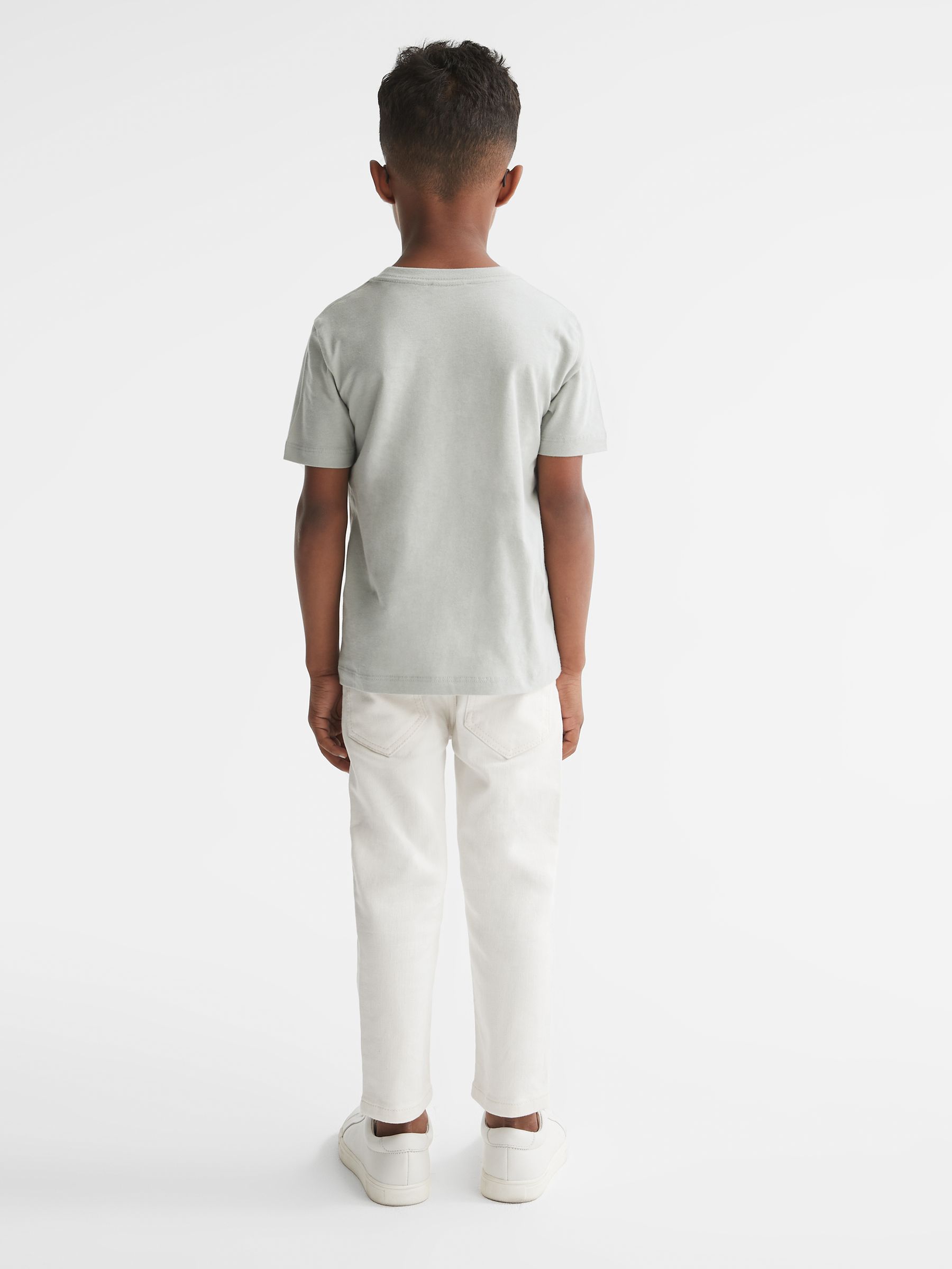 Senior Crew Neck T-Shirt in Rosemary - Image 5 of 6