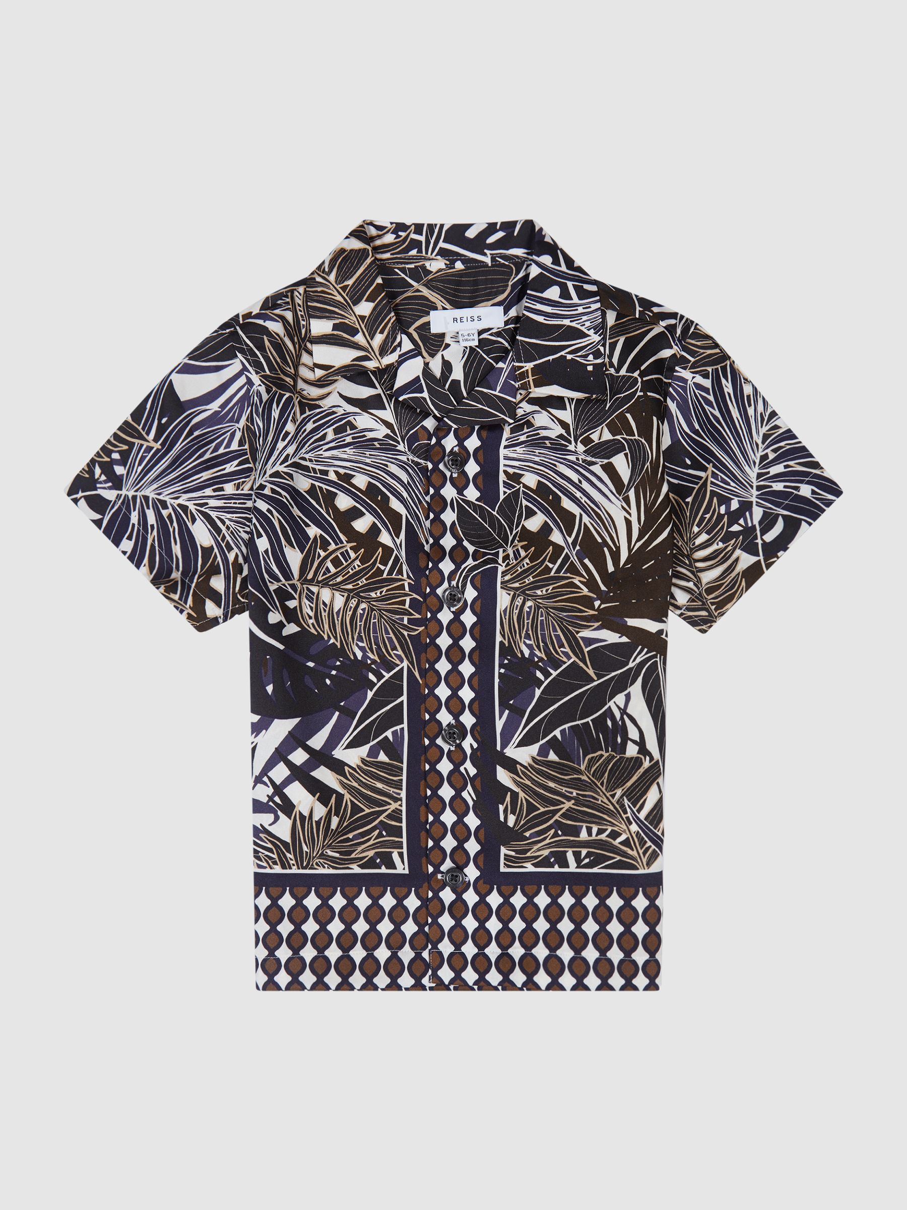 Cuban Collar Floral Shirt in Multi - Image 2 of 6