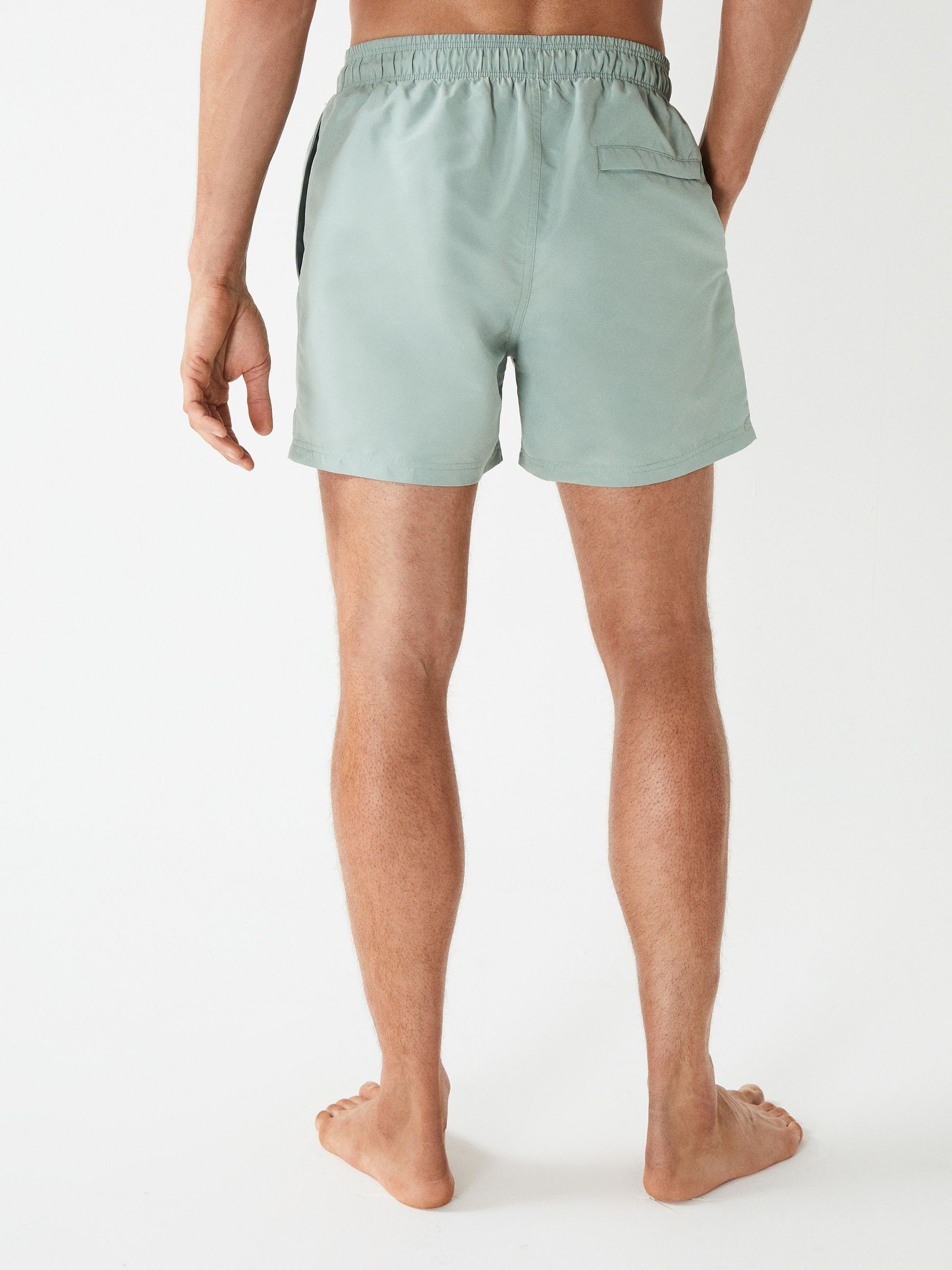 Plain Drawstring Swim Shorts in Mint - Image 5 of 6