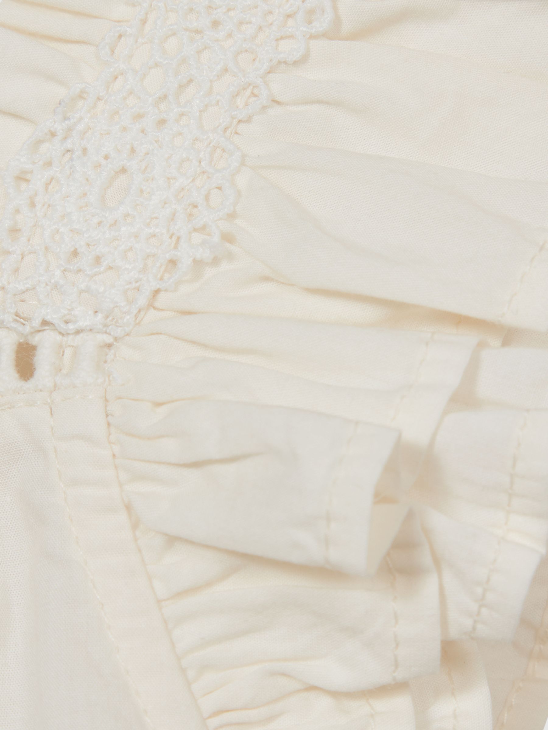 Ruffle Shoulder Top in Ivory - Image 5 of 5