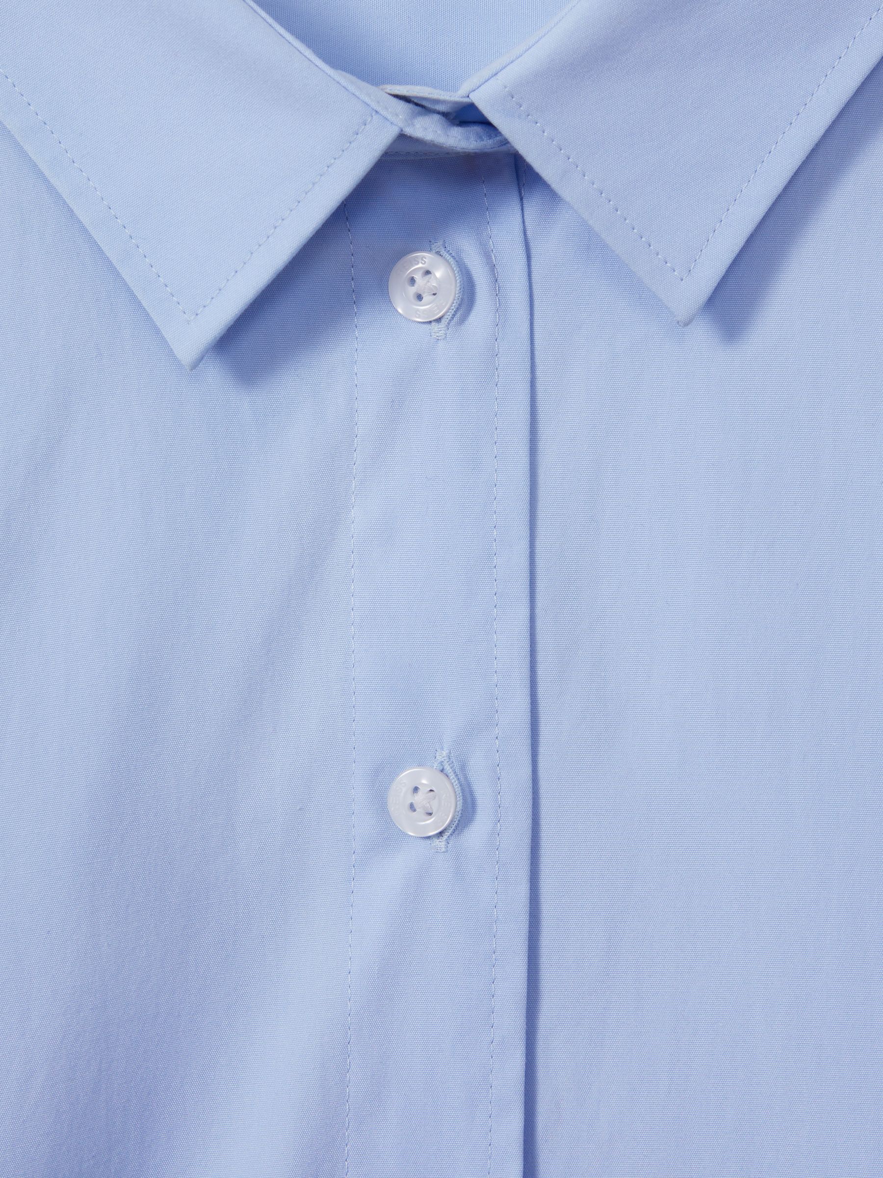 Cotton Poplin Shirt in Blue - Image 6 of 7