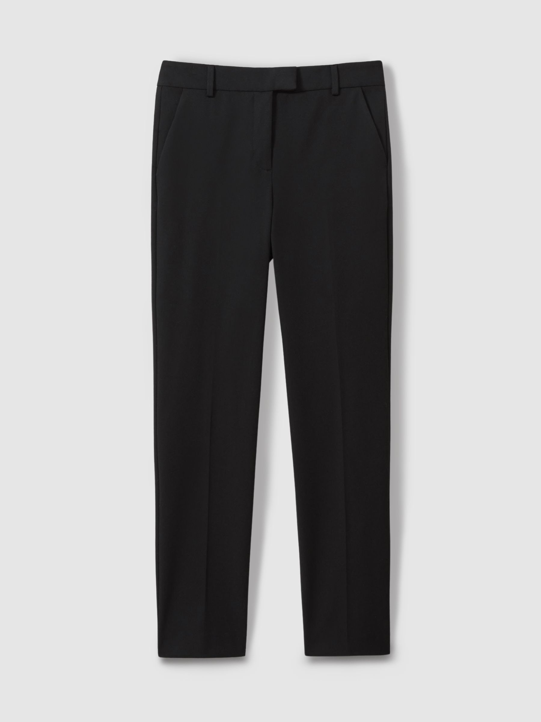 Slim Fit Tailored Trousers in Black - image 1
