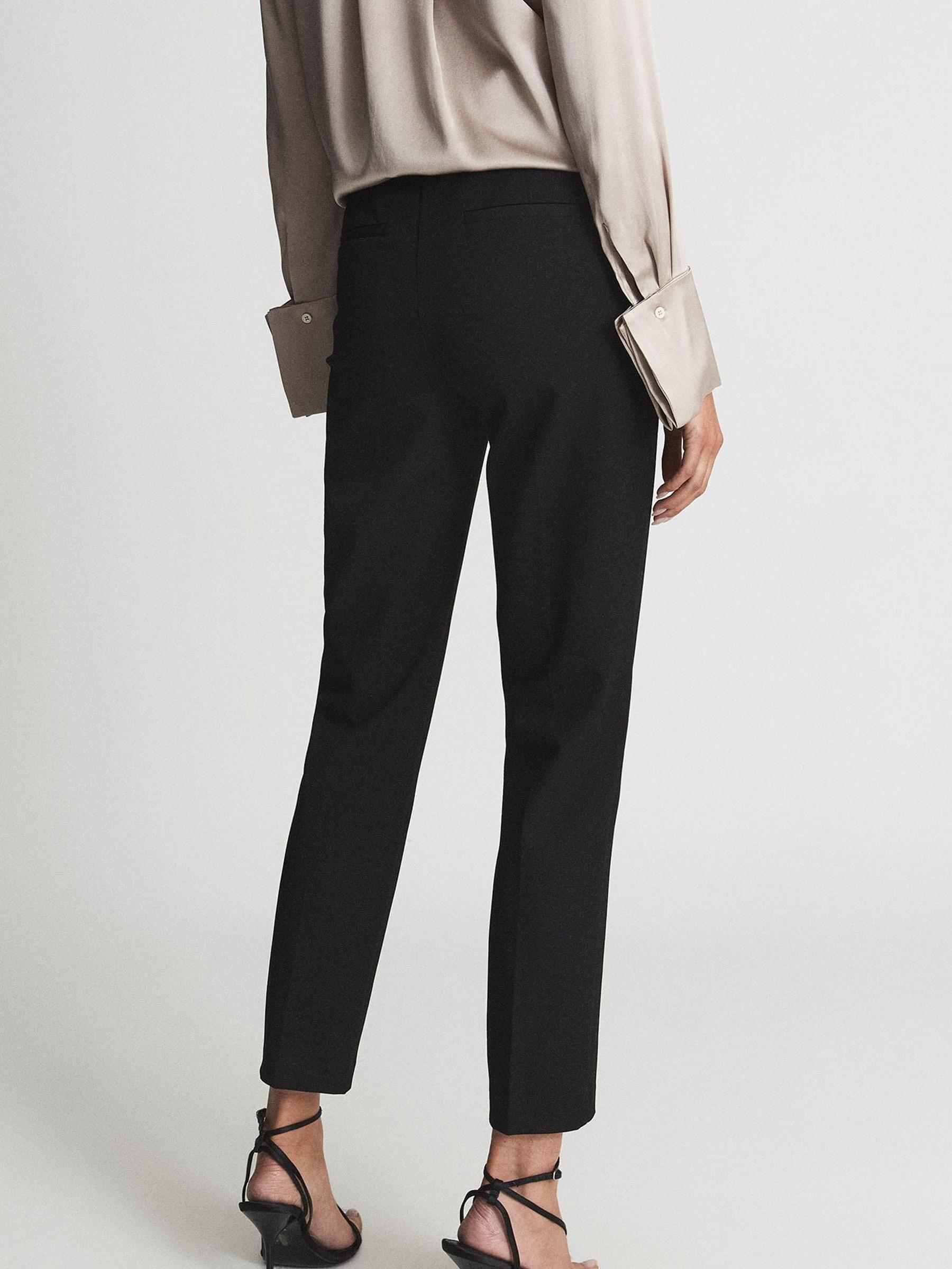 Slim Fit Tailored Trousers in Black - Image 5 of 5