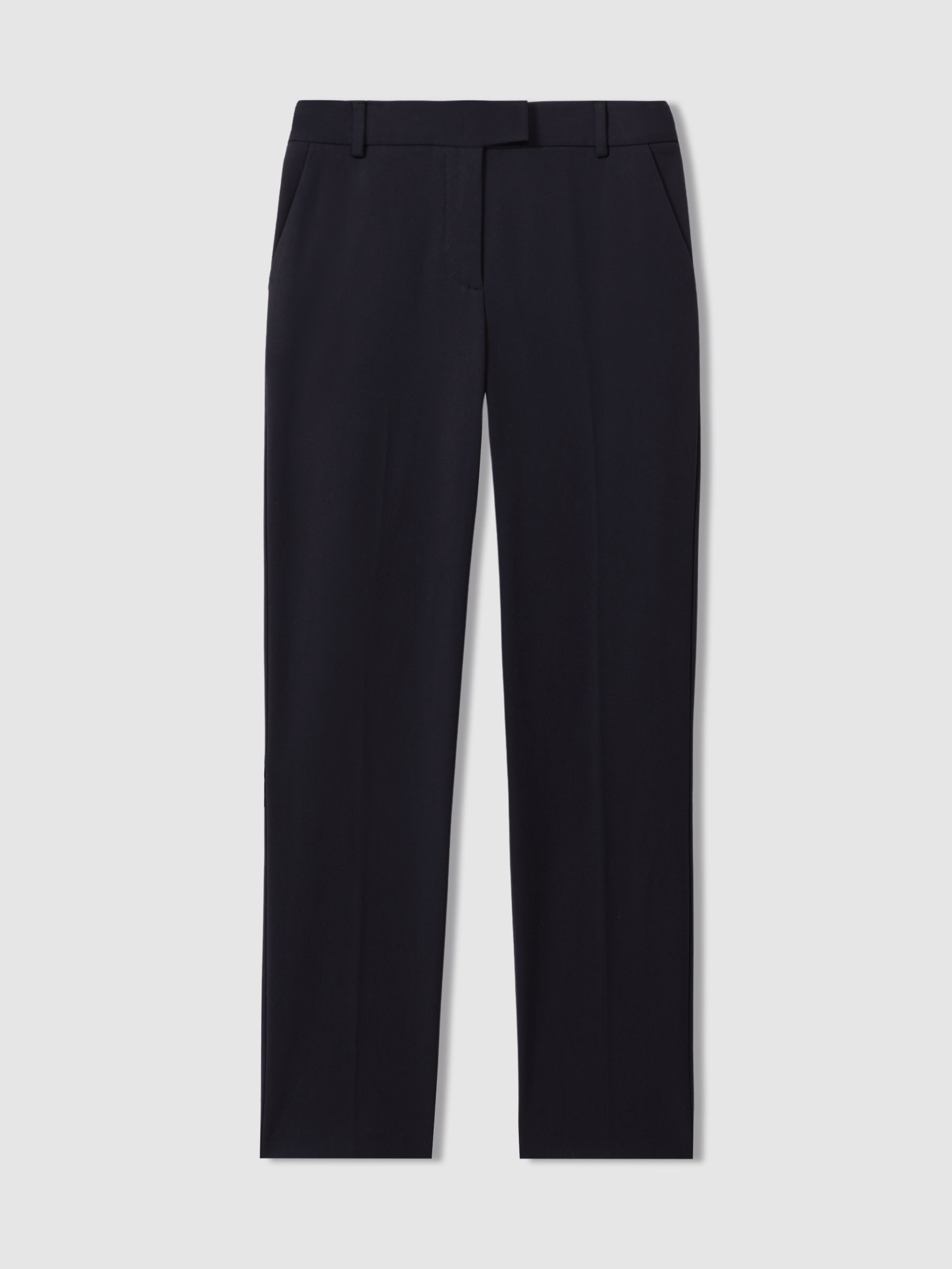 Slim Fit Tailored Trousers in Navy - Image 2 of 4