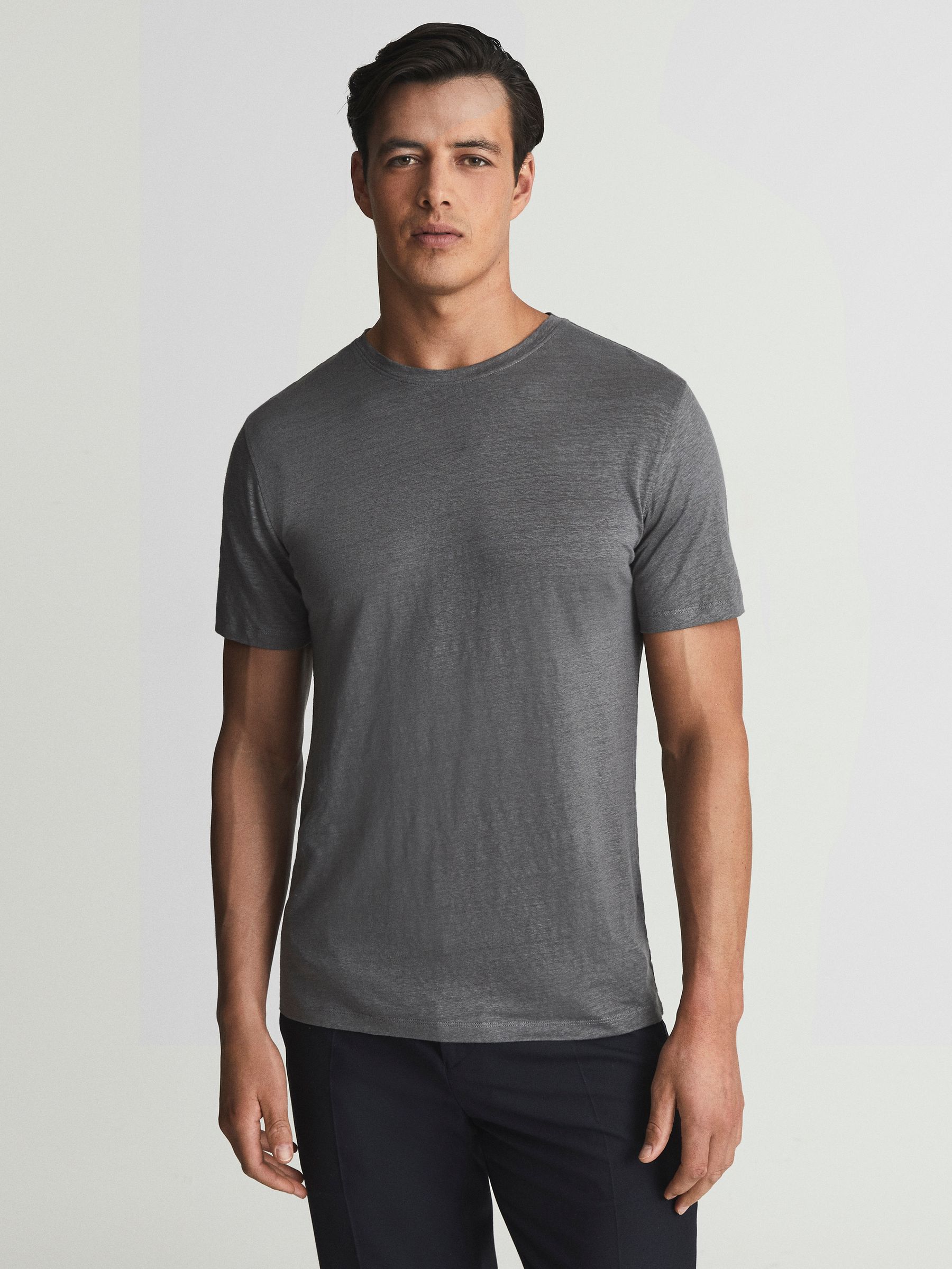 Reiss Jersey Straight Maxi Skirt in Navy | REISS