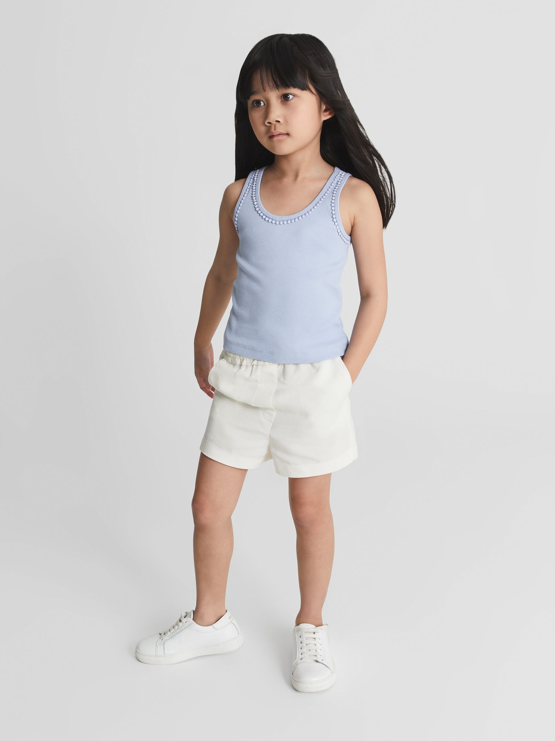 Trim Detail Vest in Blue - Image 1 of 3