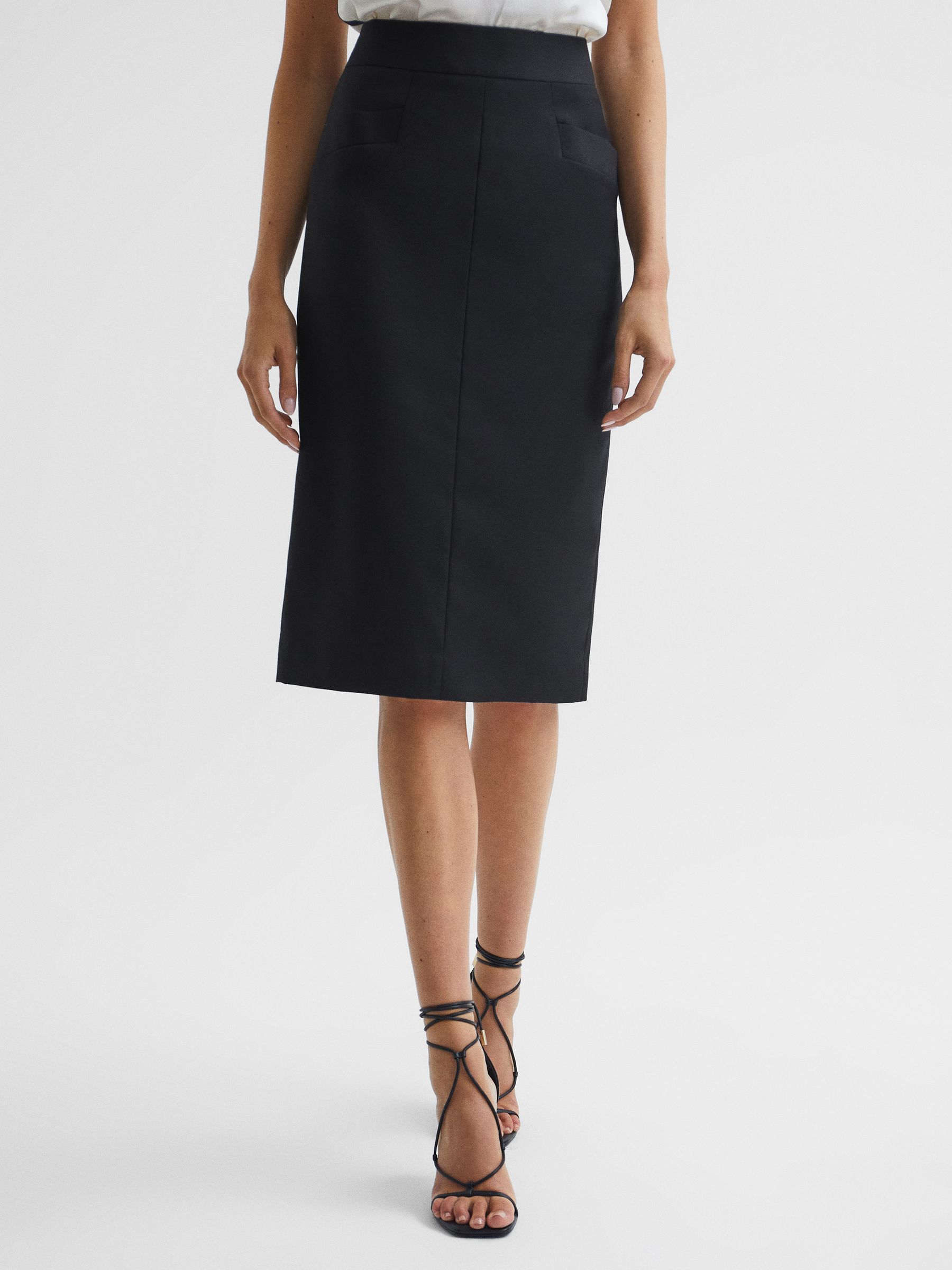 Pencil Skirt in Black - Image 3 of 5