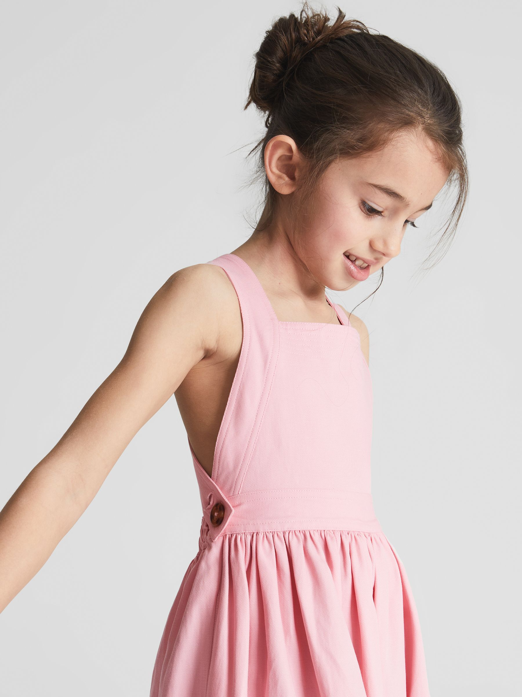 Cross Back Dress in Pink - Image 1 of 4 Cross Back Dress in Pink - Image 1 of 4