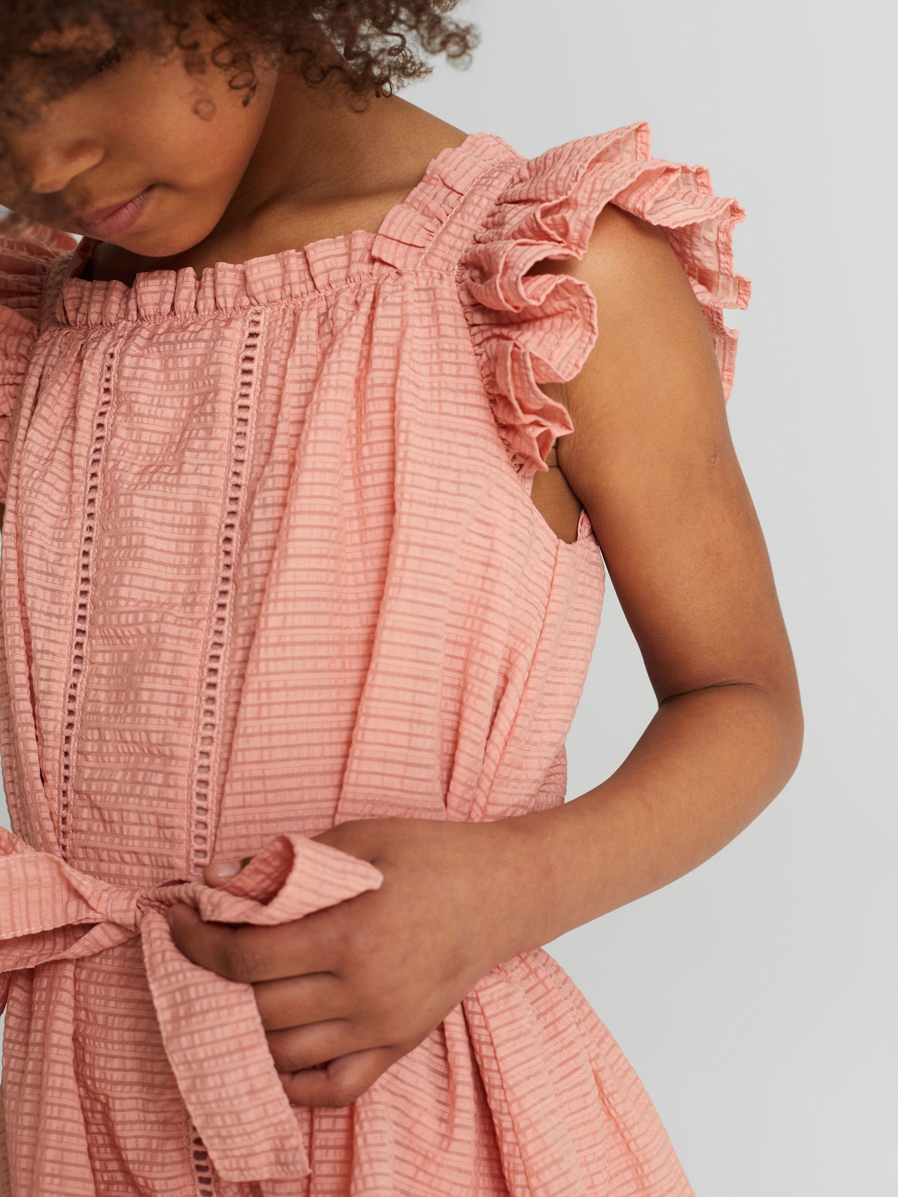 Textured Mini Dress in Pink - Image 4 of 6