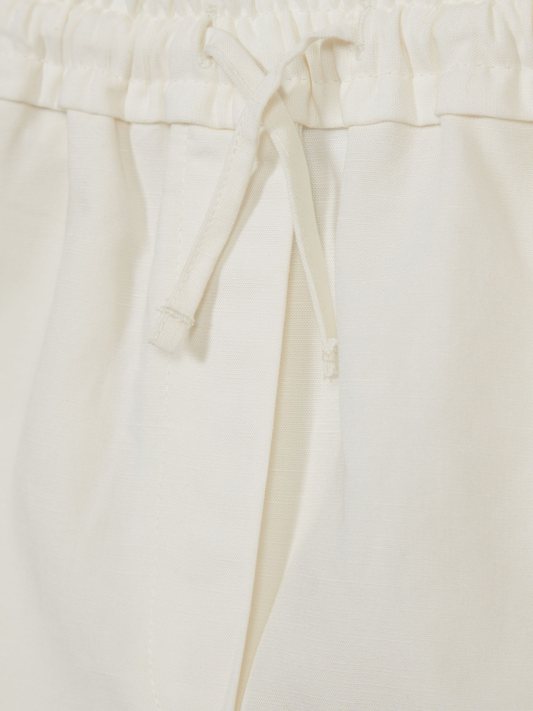 Linen Shorts in White - Image 5 of 5