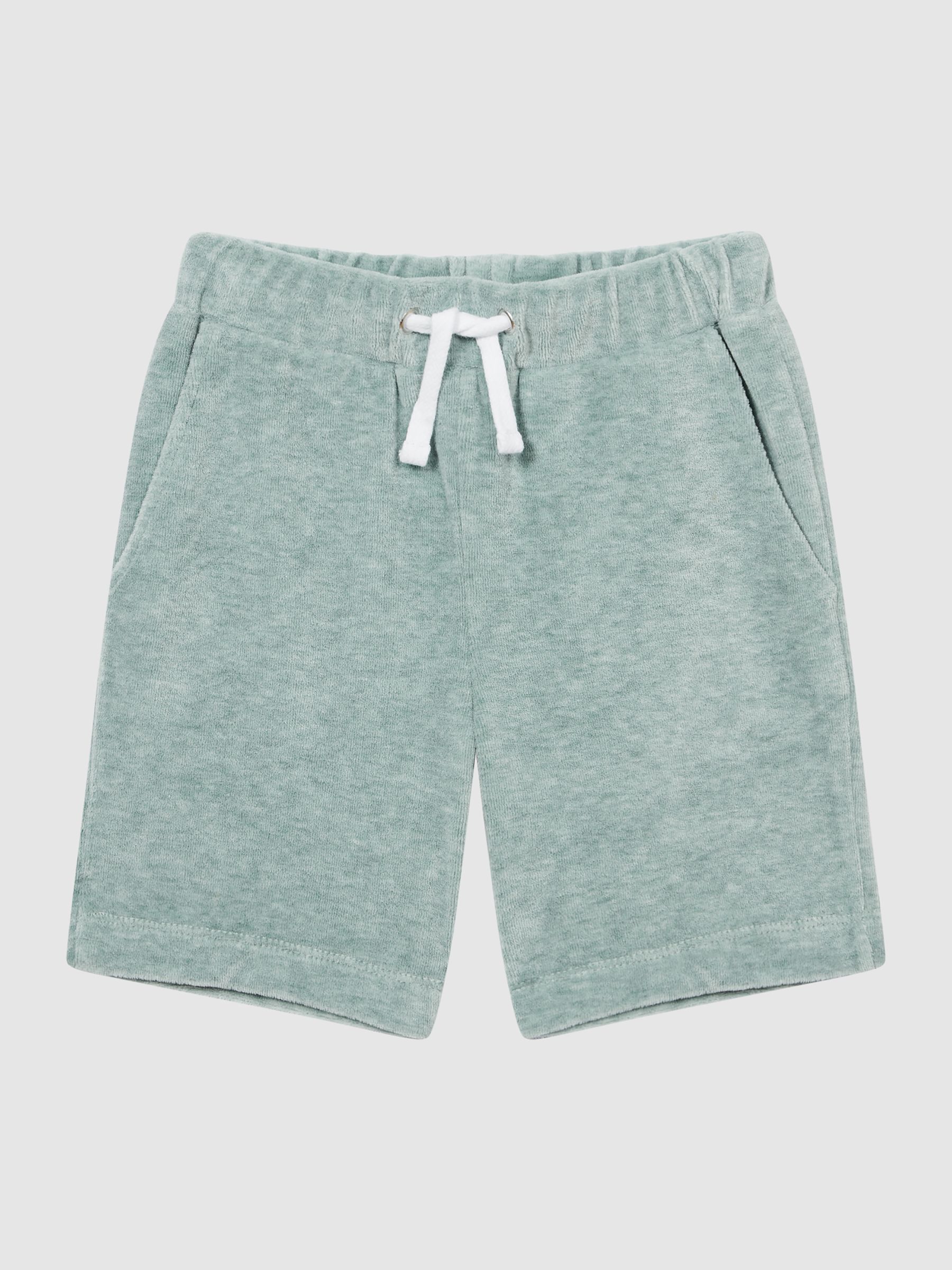 Towelling Shirt in Sage - Image 2 of 5