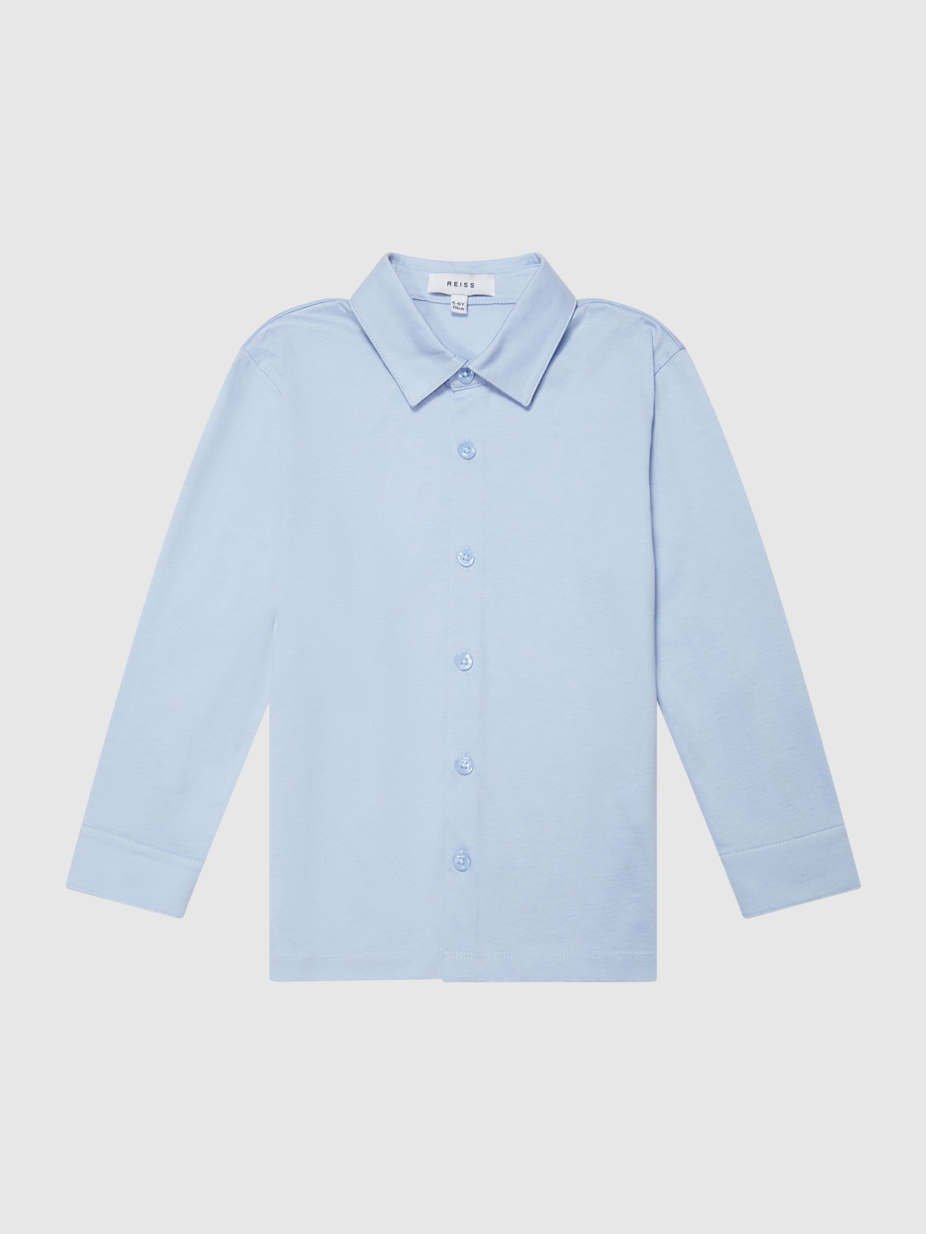 Cotton Shirt in Soft Blue - Image 2 of 5