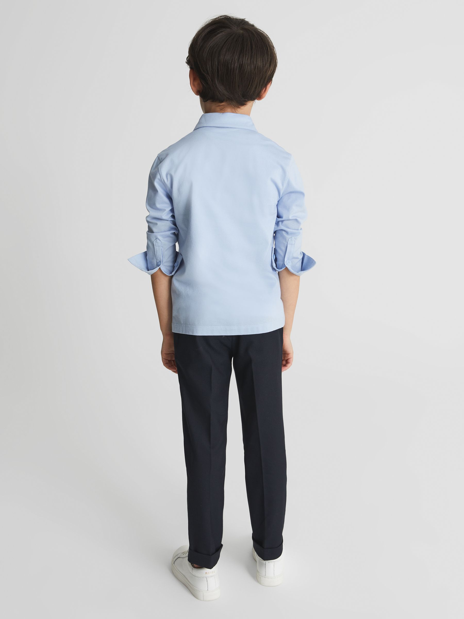 Cotton Shirt in Soft Blue - Image 4 of 5