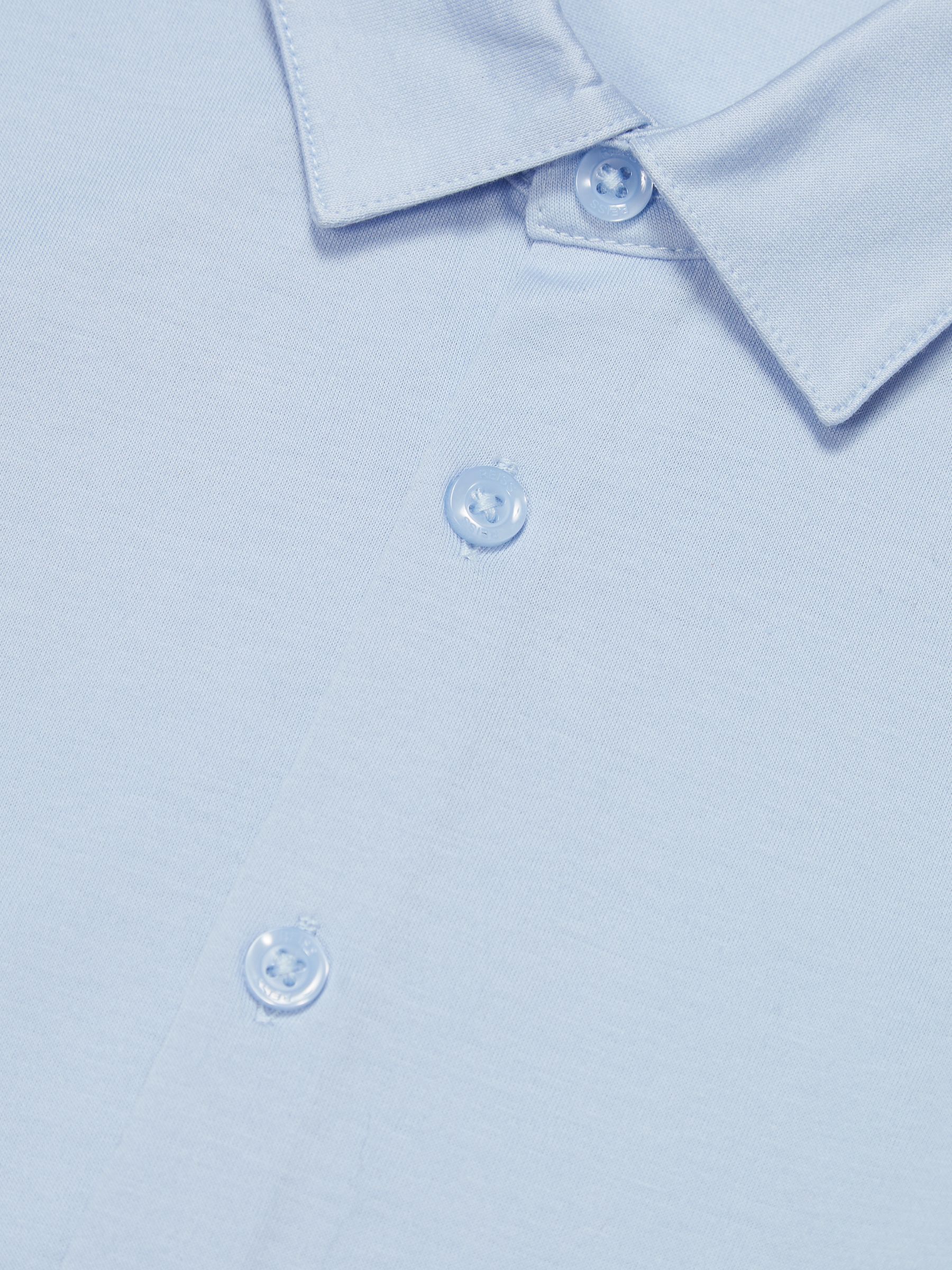 Cotton Shirt in Soft Blue - Image 5 of 5
