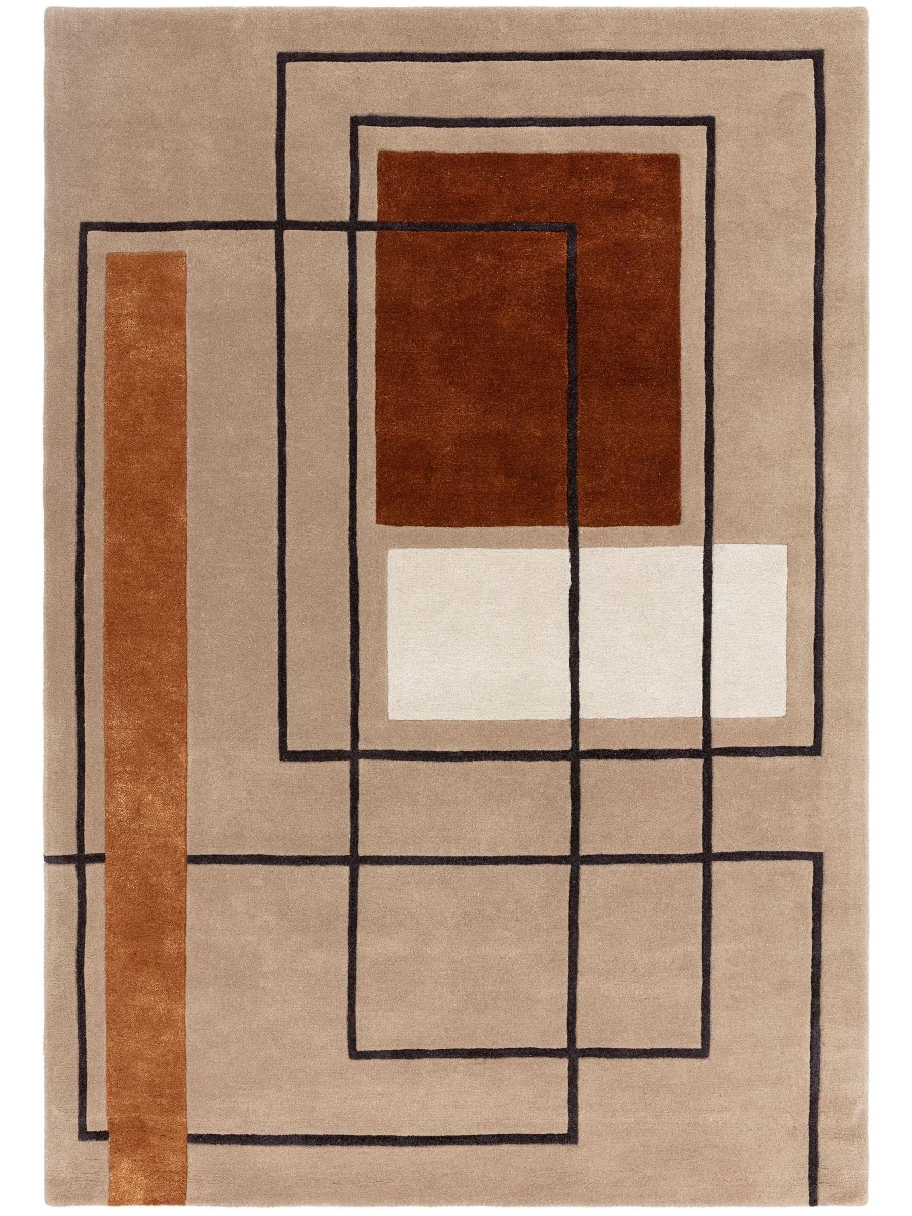 Asiatic Rugs Orange Reef Outline Rug - Image 1 of 6