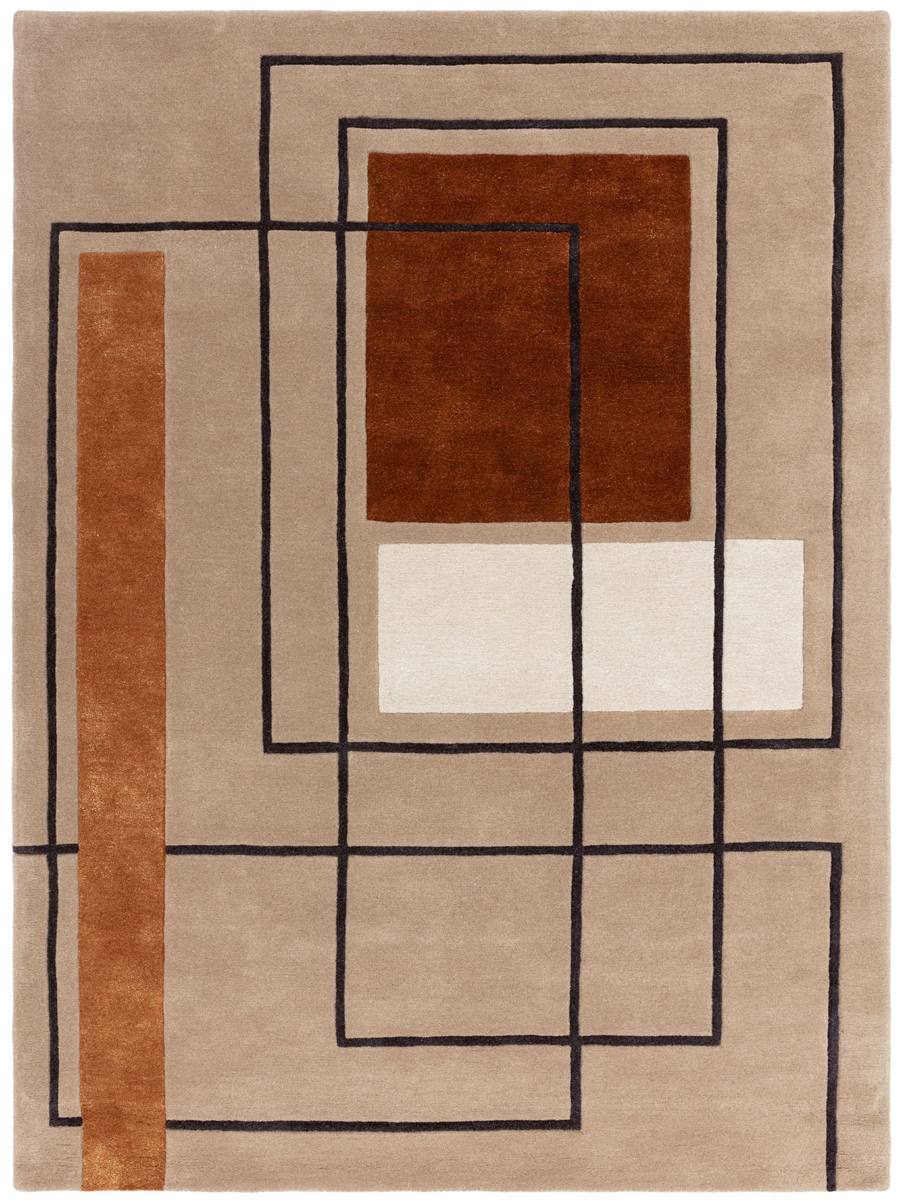 Asiatic Rugs Orange Reef Outline Rug - Image 2 of 6