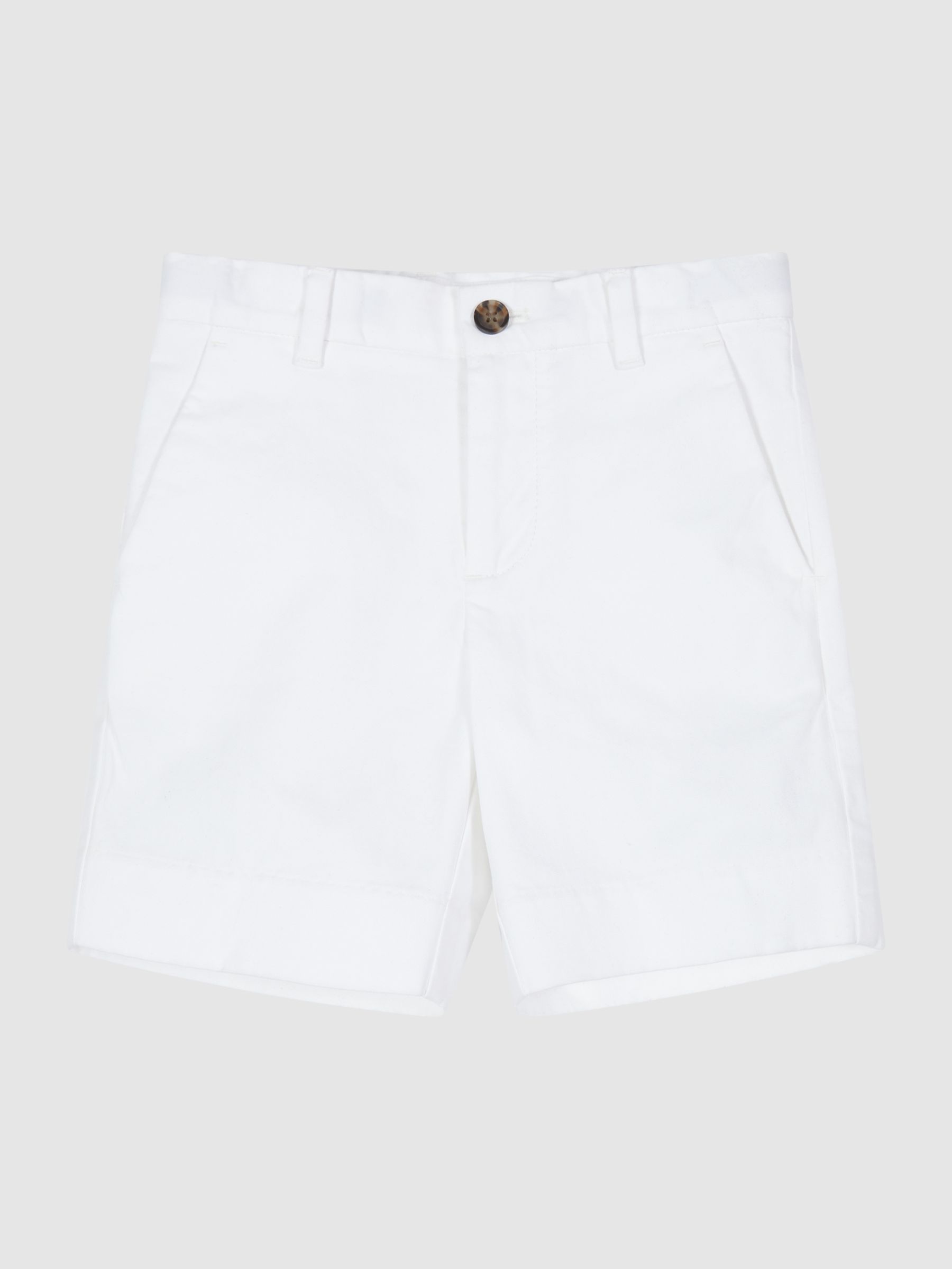 Junior Casual Chino Shorts in White - Image 2 of 6