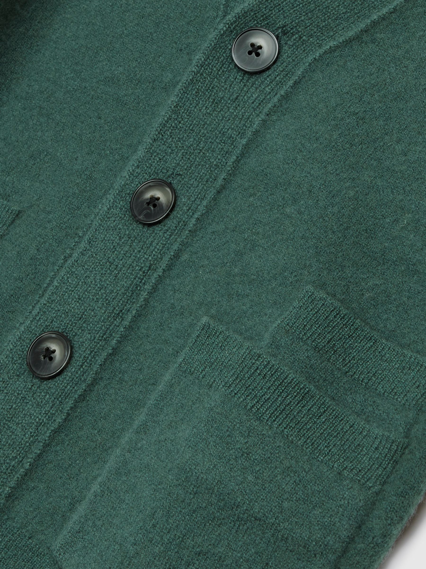 Senior Wool Blend Cardigan in Pine Green - Image 7 of 7