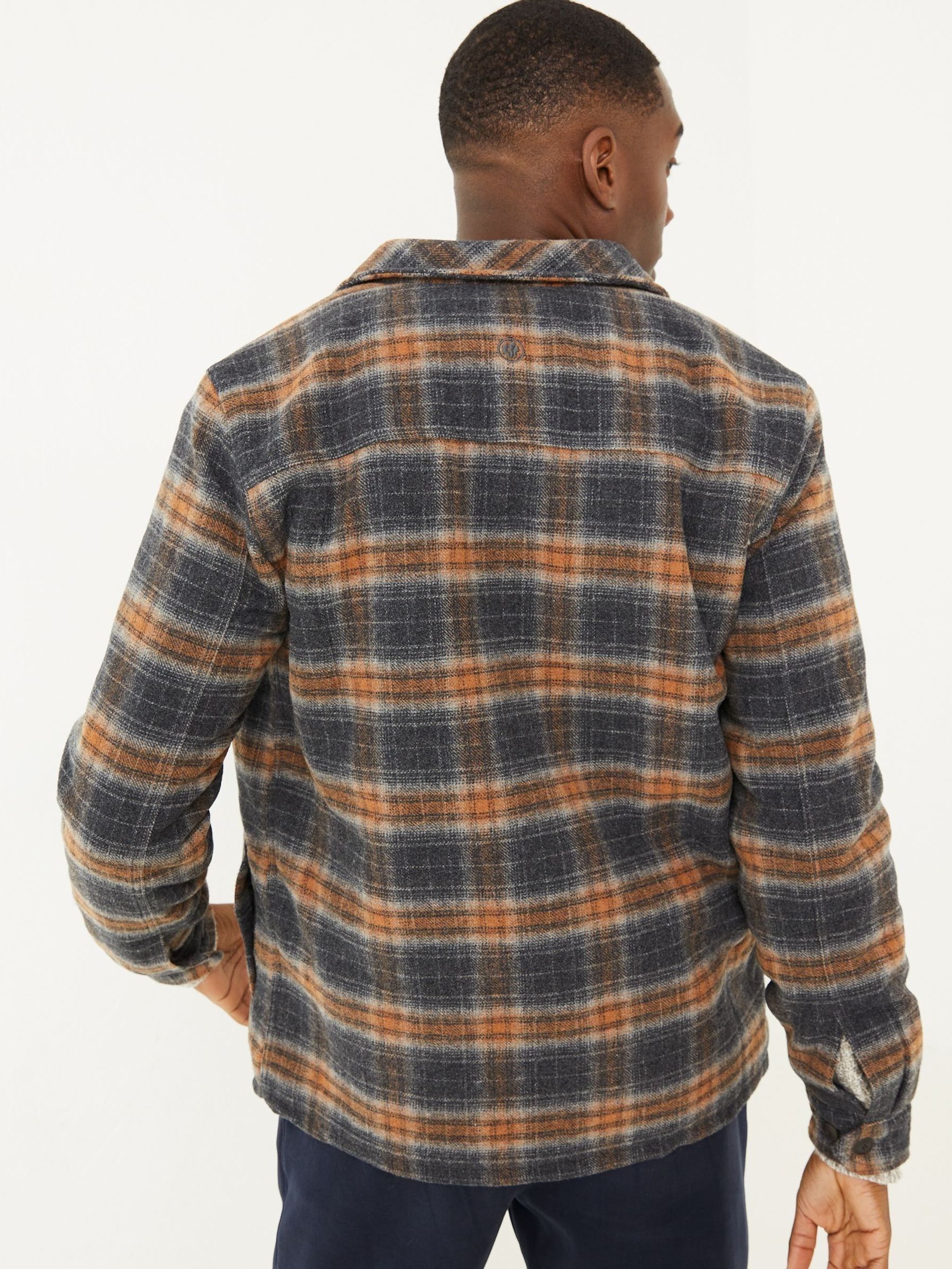Grey Fjord Check Overshirt - Image 2 of 4