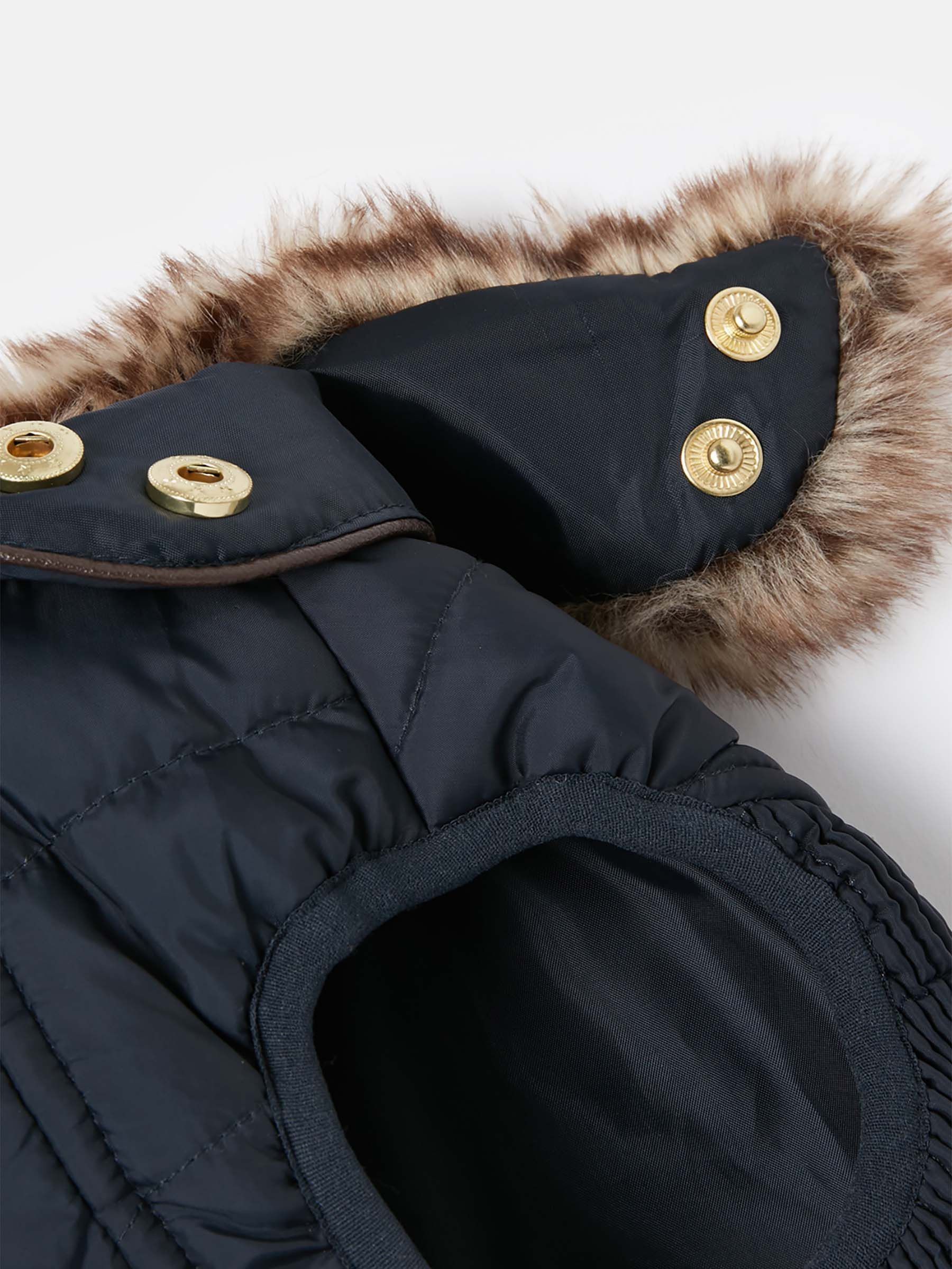 Blue Cherington Padded Quilted Dog Coat - Image 2 of 4