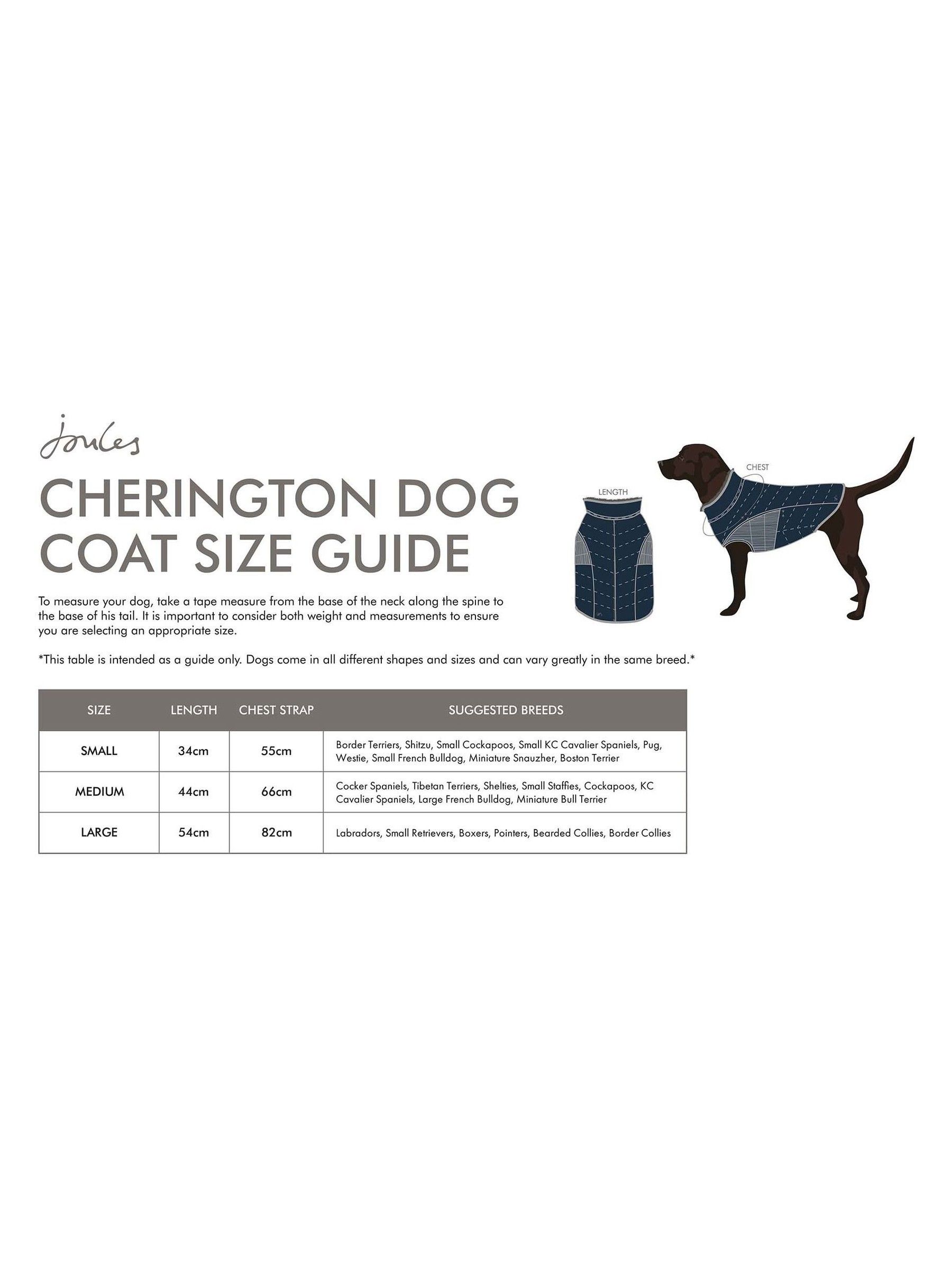 Blue Cherington Padded Quilted Dog Coat - Image 3 of 3 Blue Cherington Padded Quilted Dog Coat - Image 3 of 3