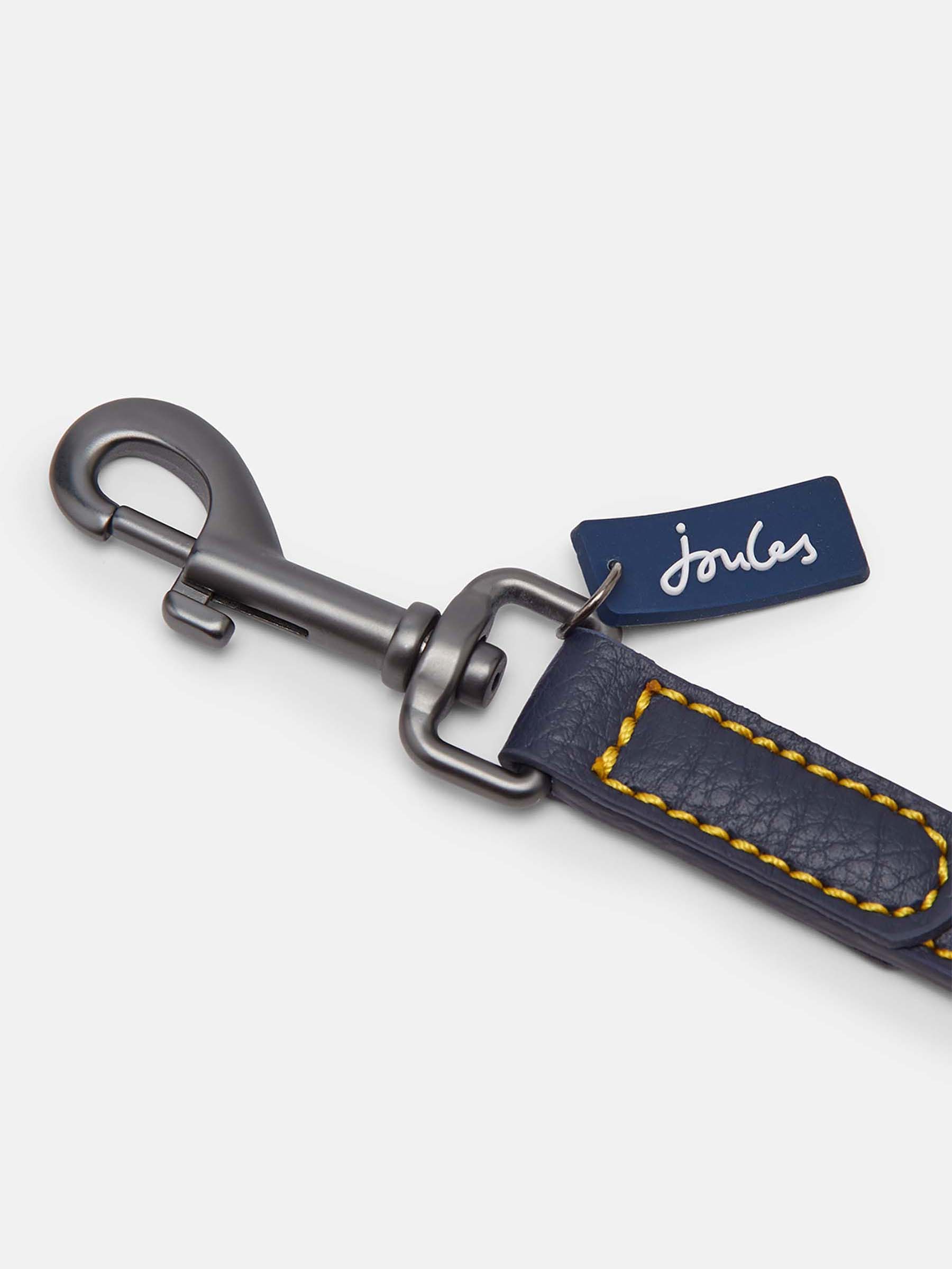 Navy Leather Dog Lead - Image 3 of 4