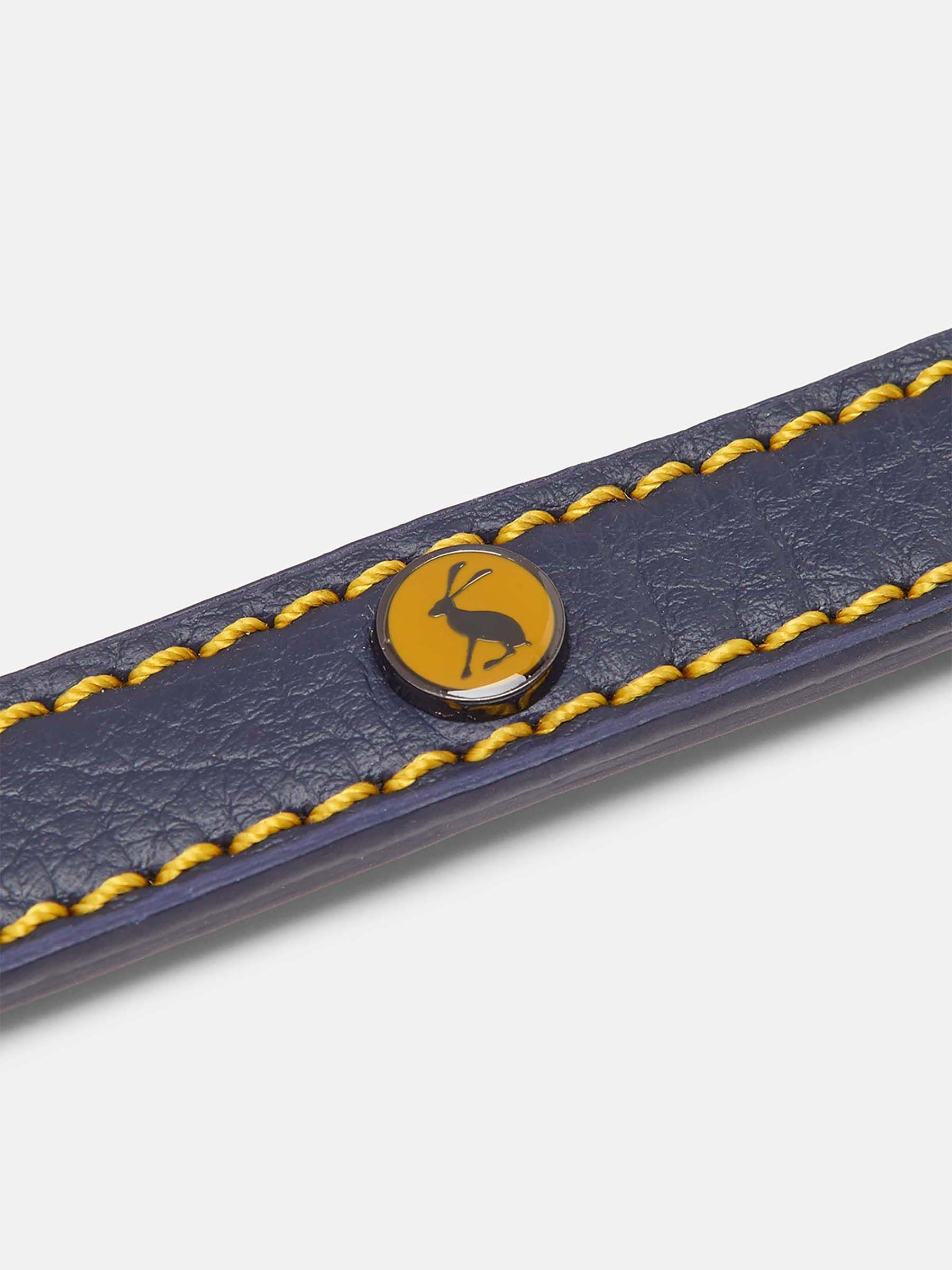 Navy Leather Dog Lead - Image 4 of 4