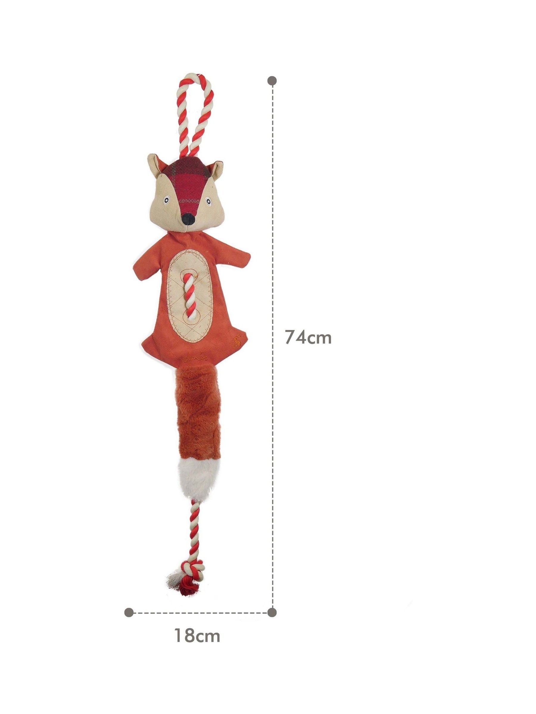 Red Premium Plush Fox Dog Toy - Image 4 of 4