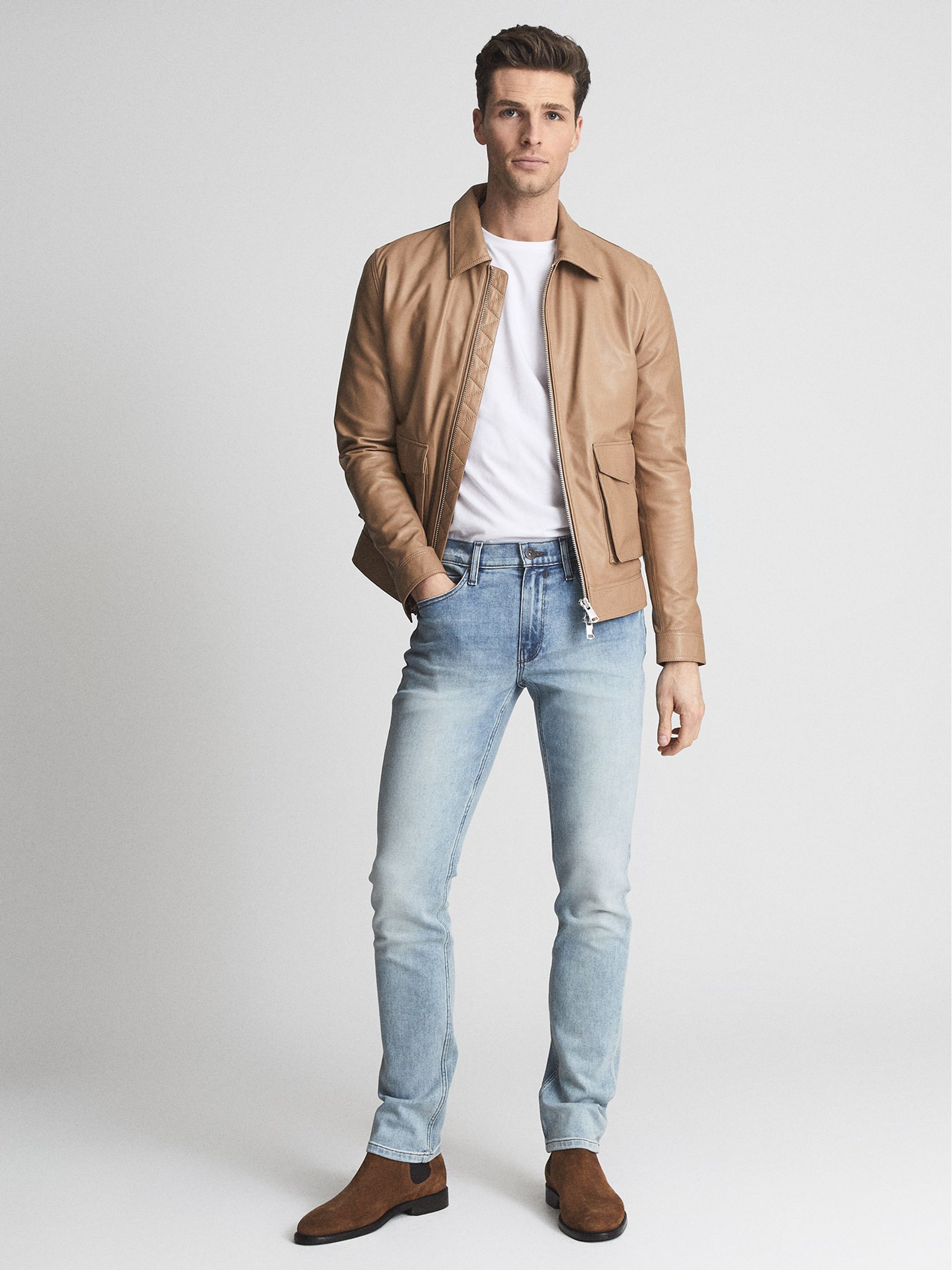 Paige High Stretch Slim Fit Jeans in Pruitt - Image 1 of 6