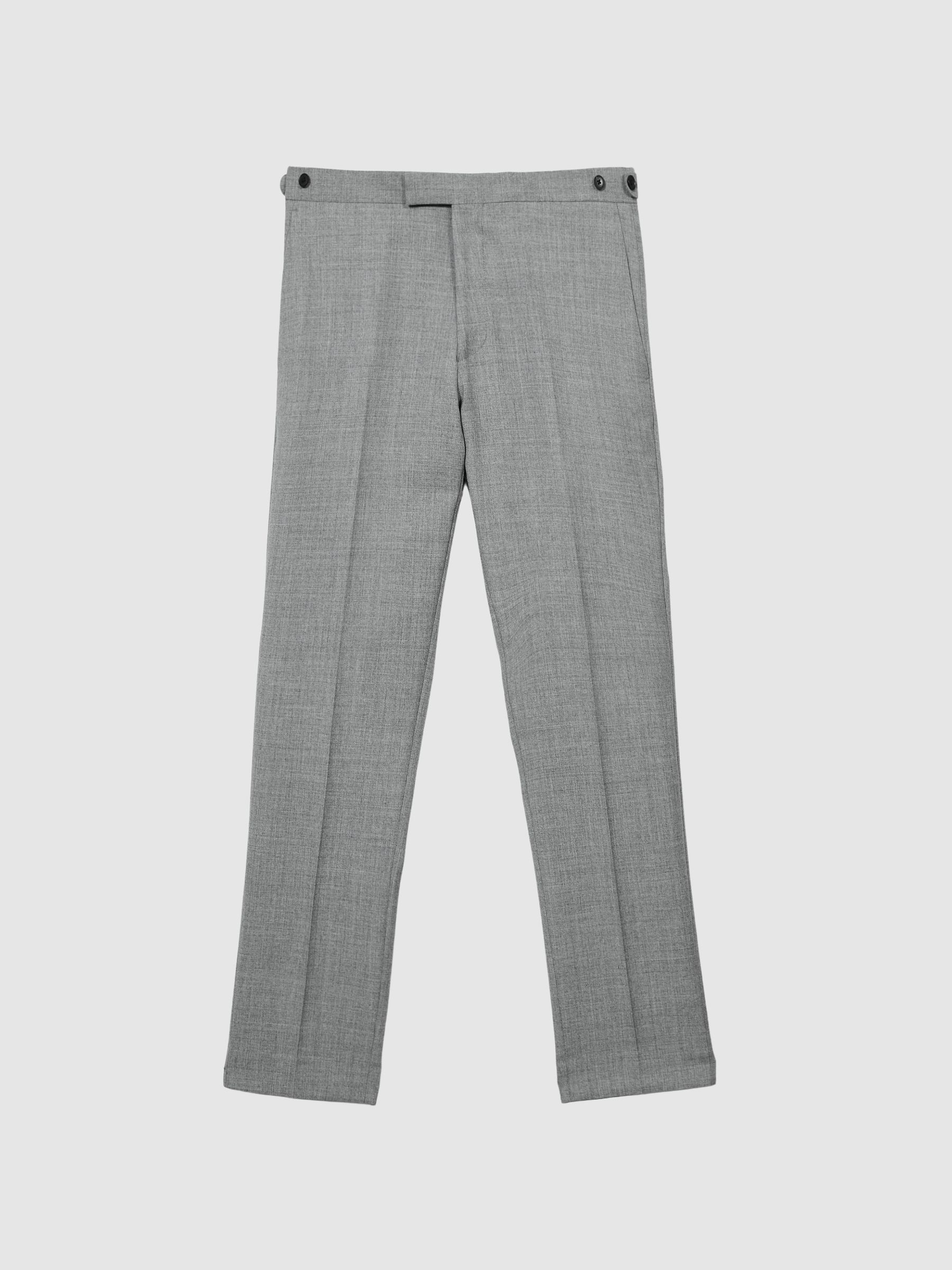 Buxley Grey Wool Wedding Suit Mixer Slim Fit Trousers - Image 2 of 5