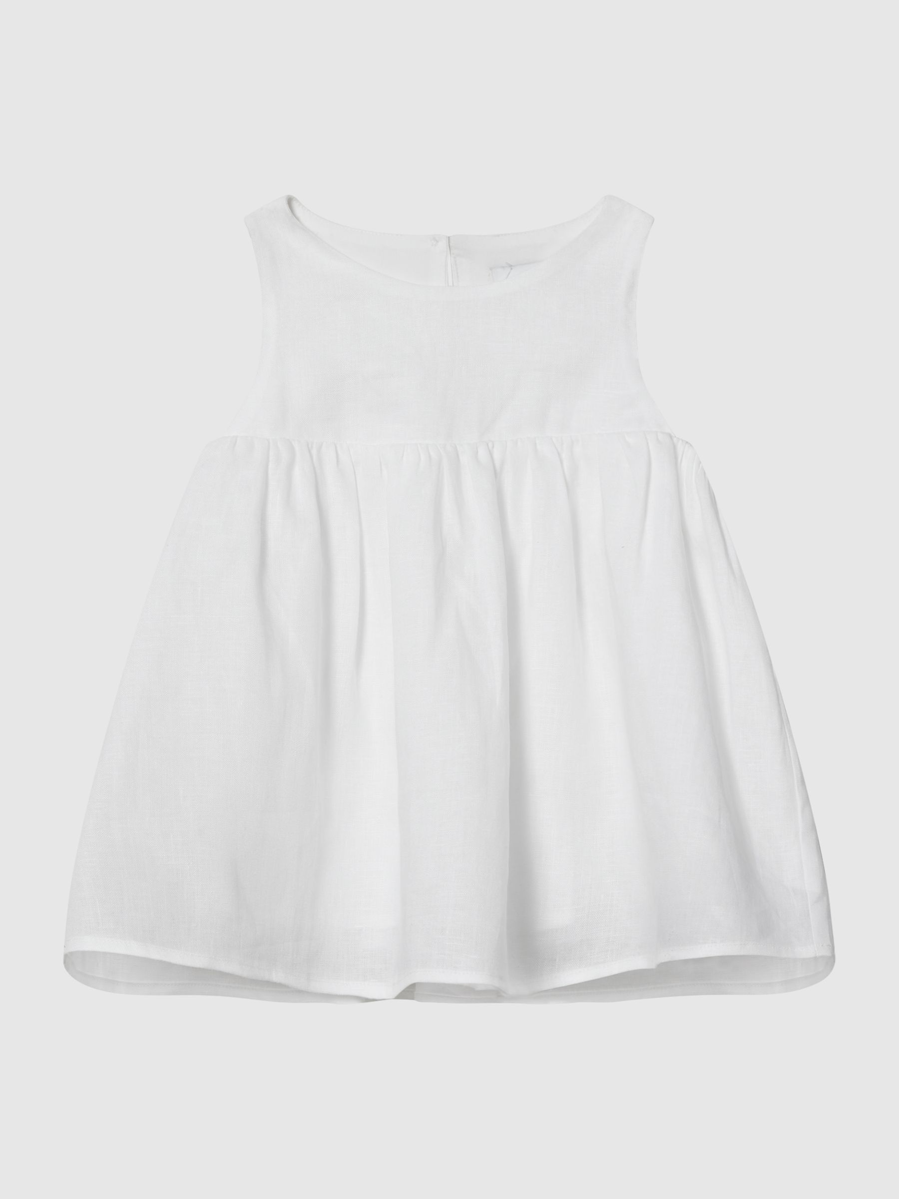 Linen Top in White - Image 2 of 6