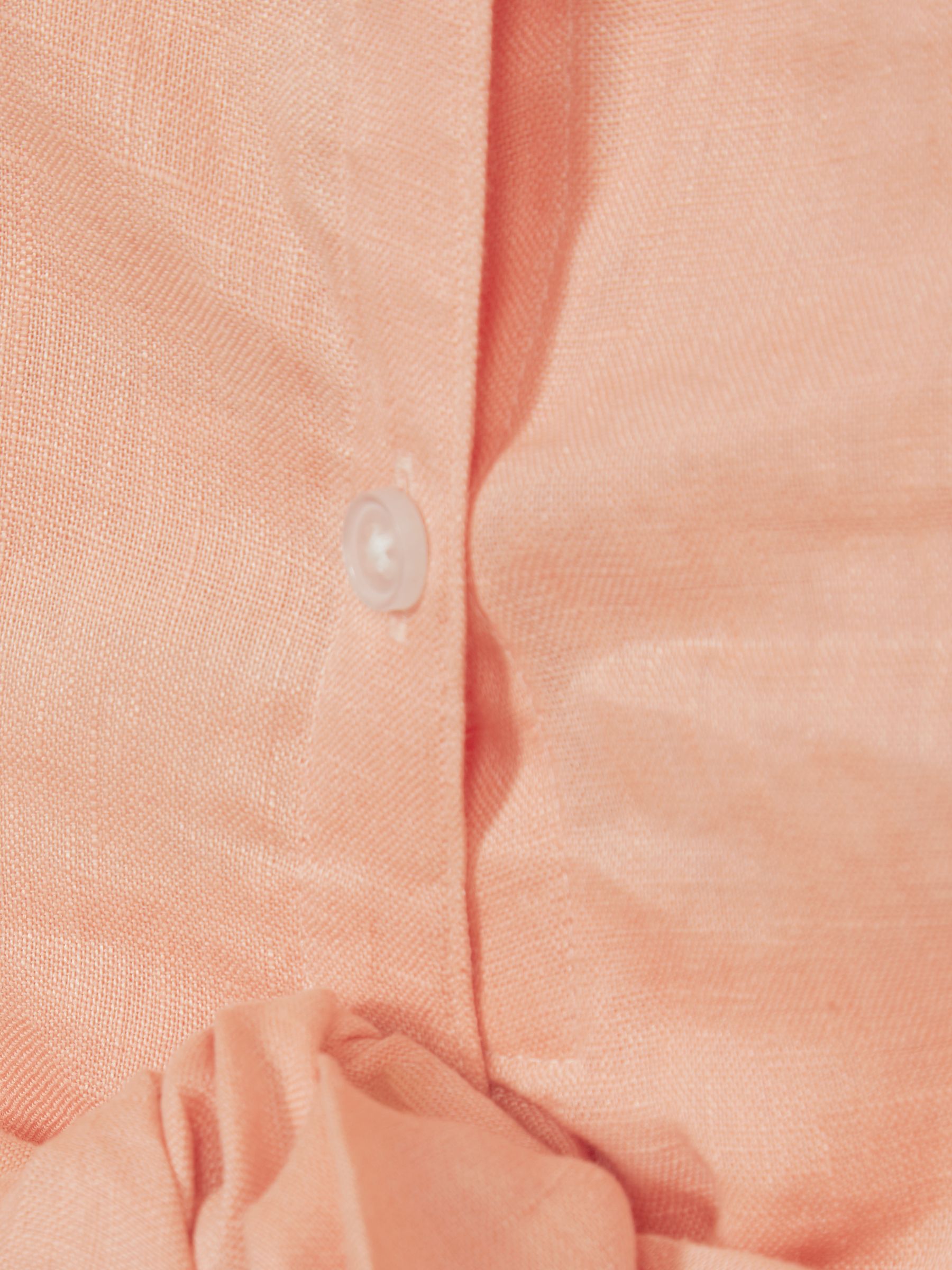 Tie Front Linen Shirt in Pink - Image 6 of 6