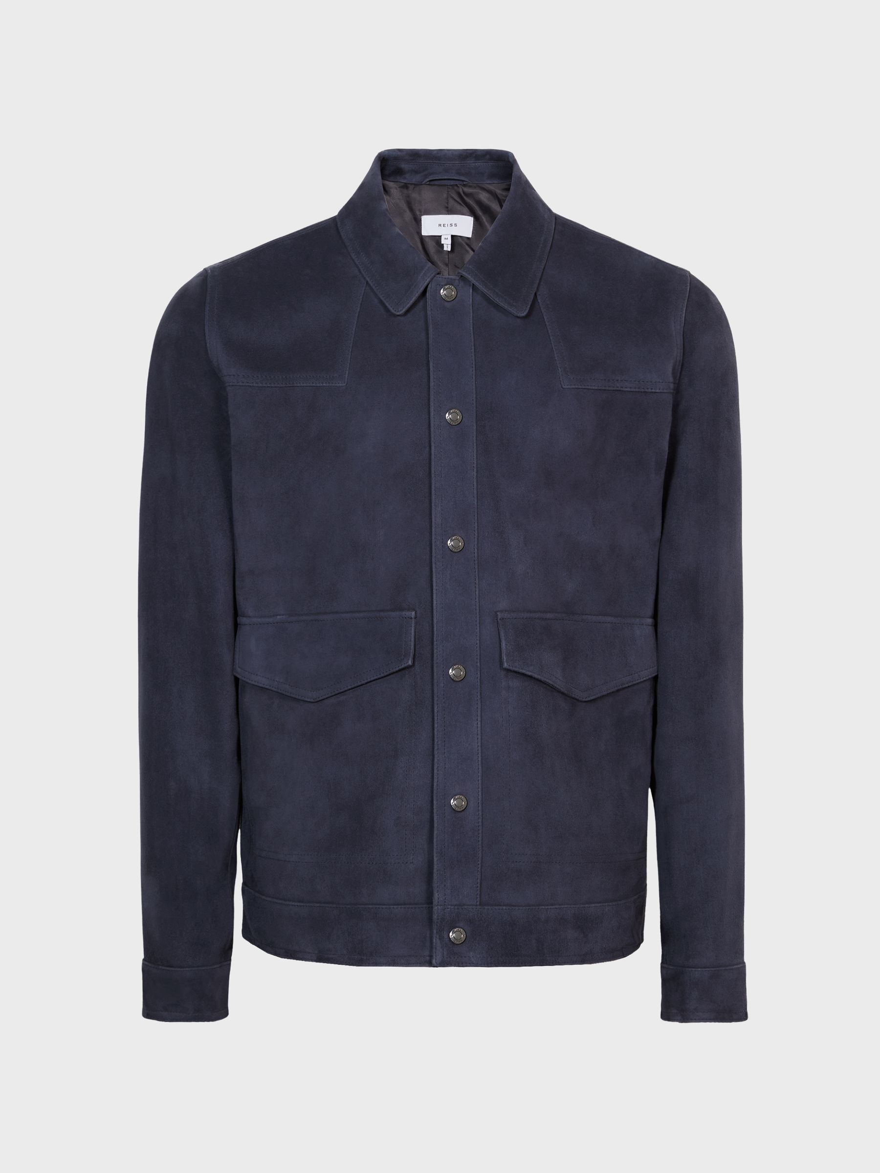 Suede Jacket in Blue - Image 2 of 5