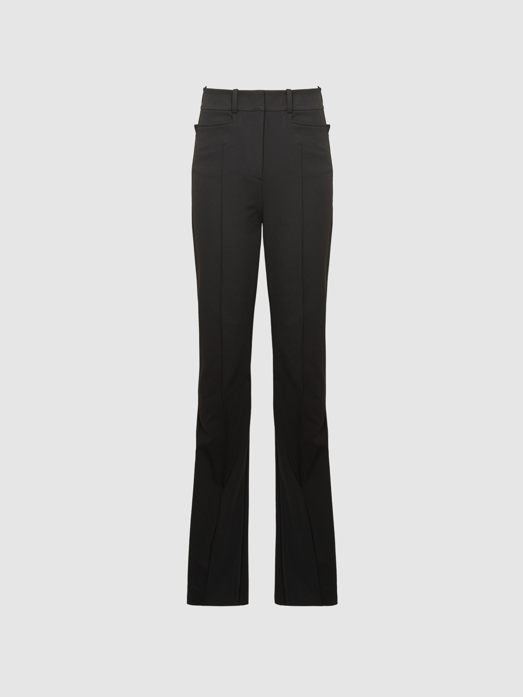 Flared Trousers in Black - Image 2 of 7 Flared Trousers in Black - Image 2 of 7