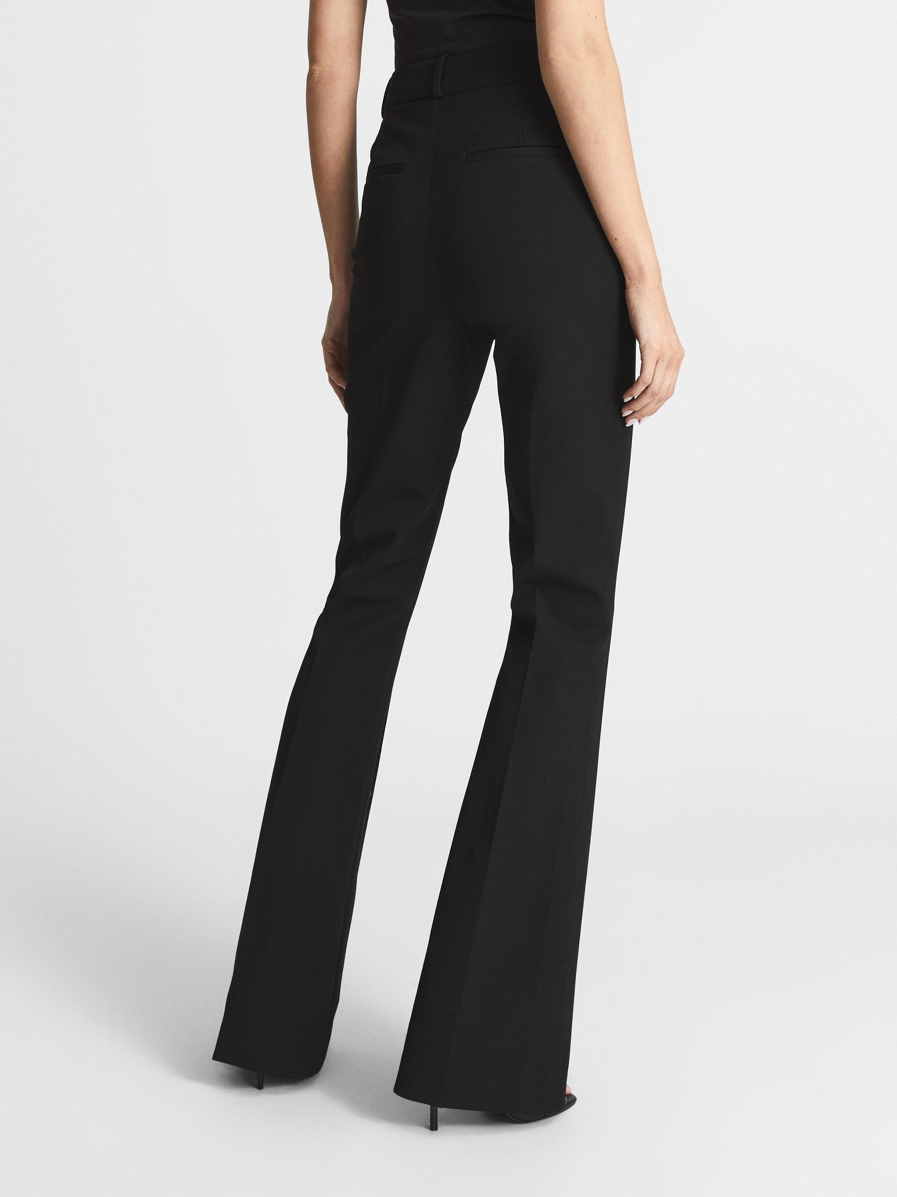 Flared Trousers in Black - Image 5 of 7