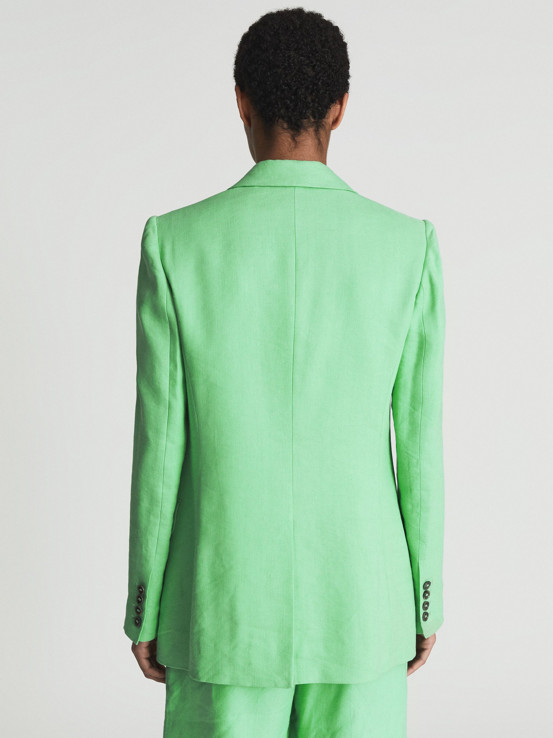 Single Breasted Blazer in Green - Image 5 of 7