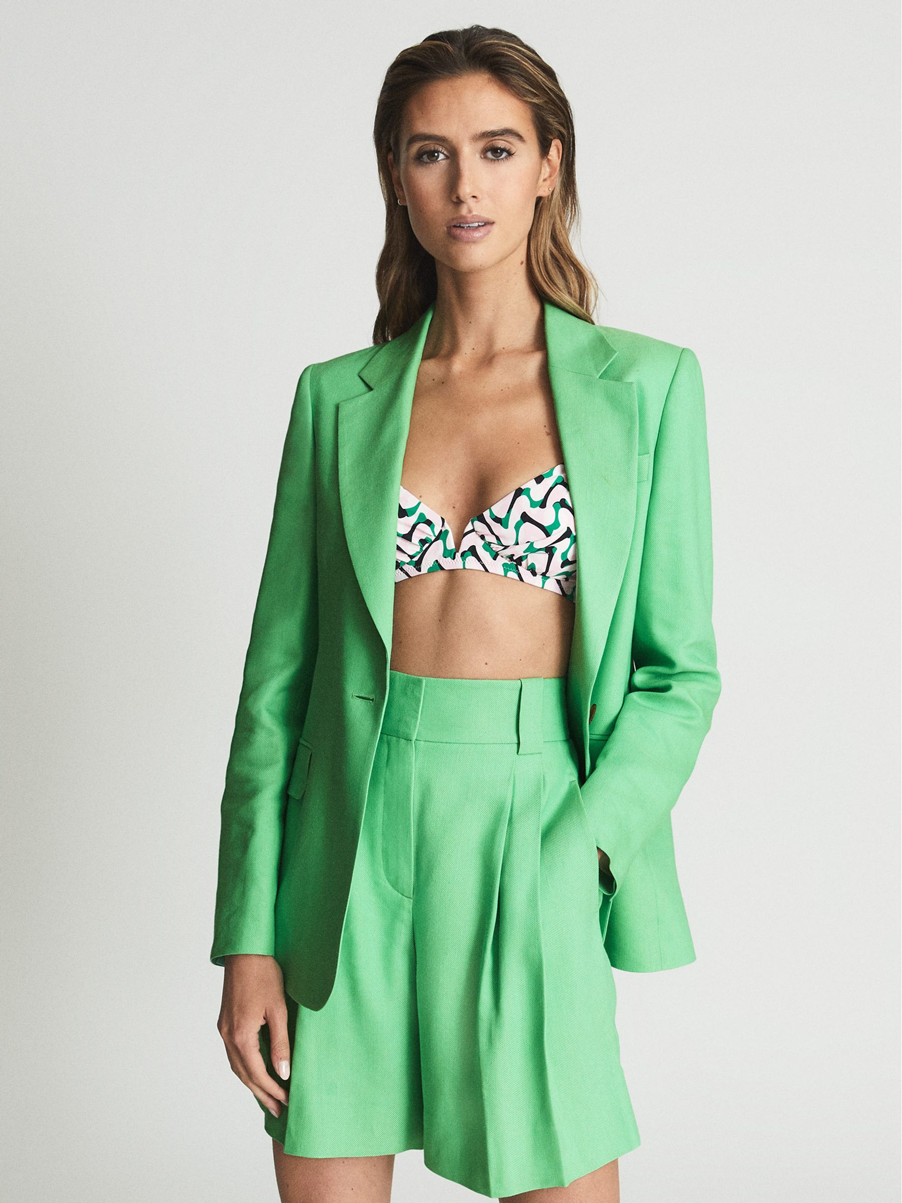 Single Breasted Blazer in Green - Image 7 of 7