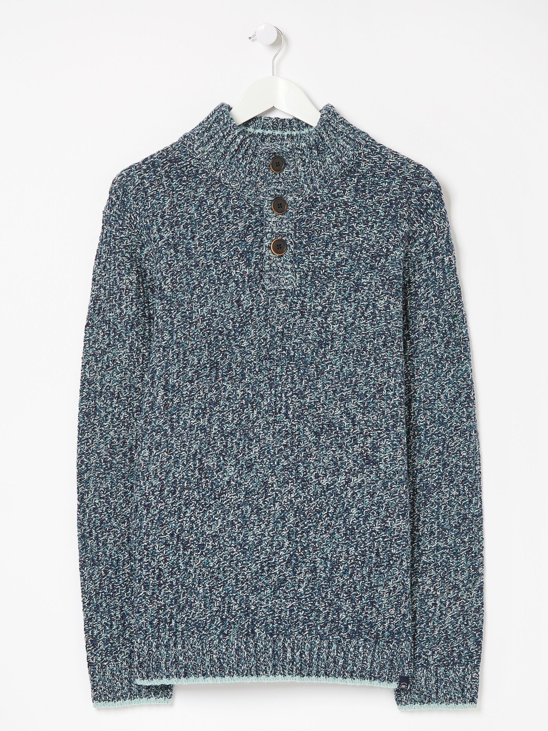 Blue Hove Twist Half Neck Jumper - Image 1 of 1