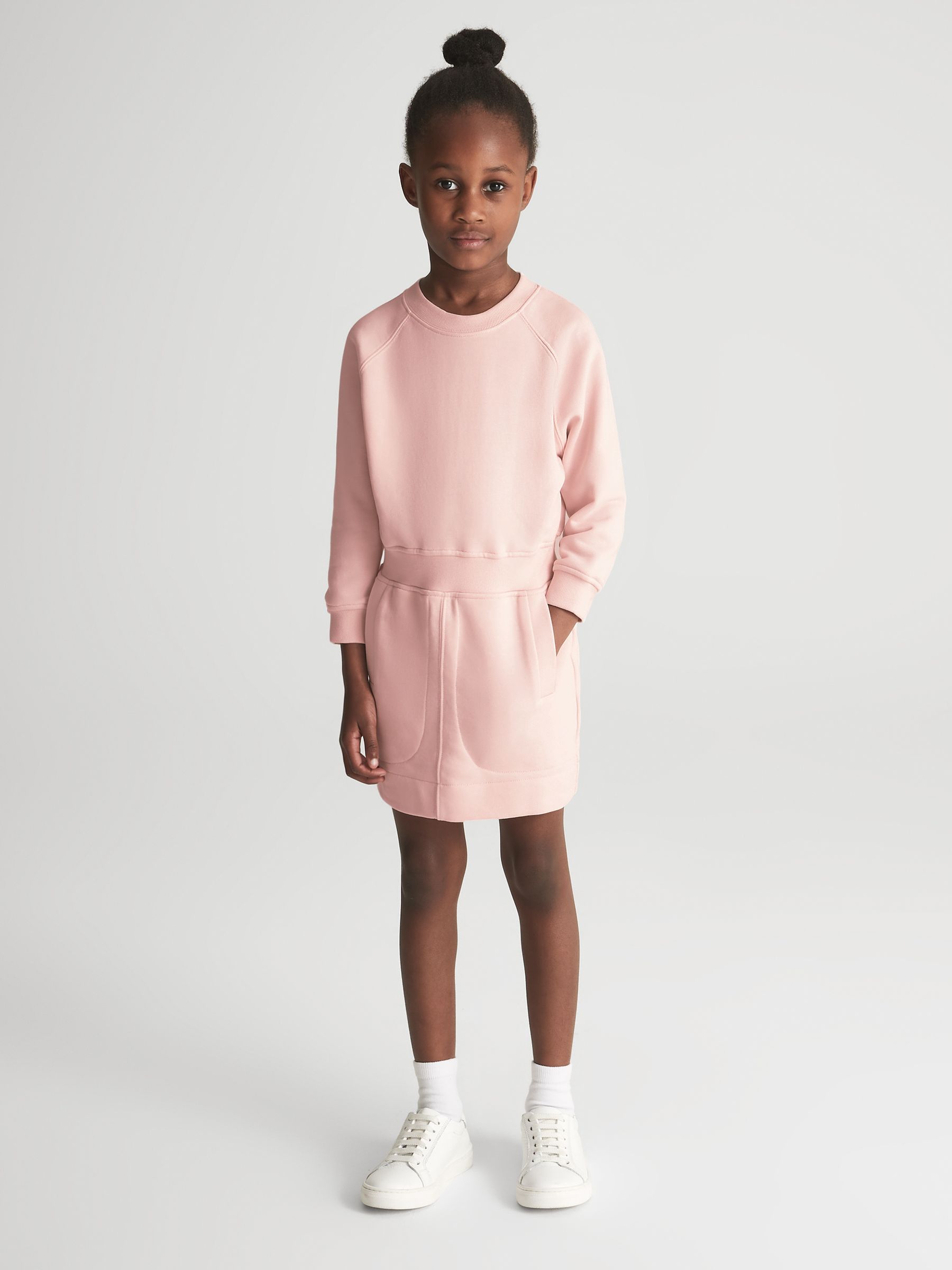 Jersey Sweater Dress in Pink - Image 1 of 5