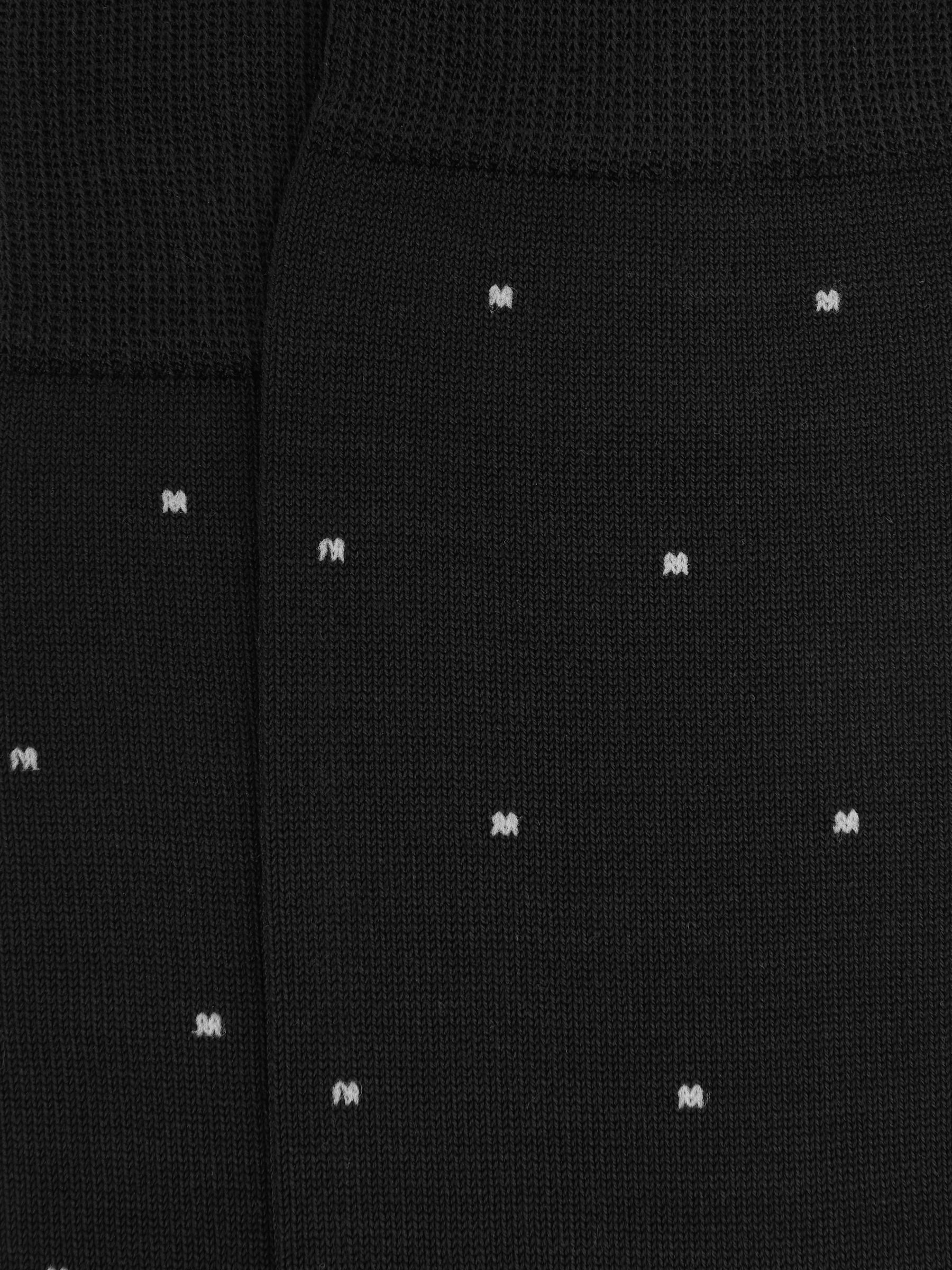 Polka Dot Socks in Black - Image 3 of 3