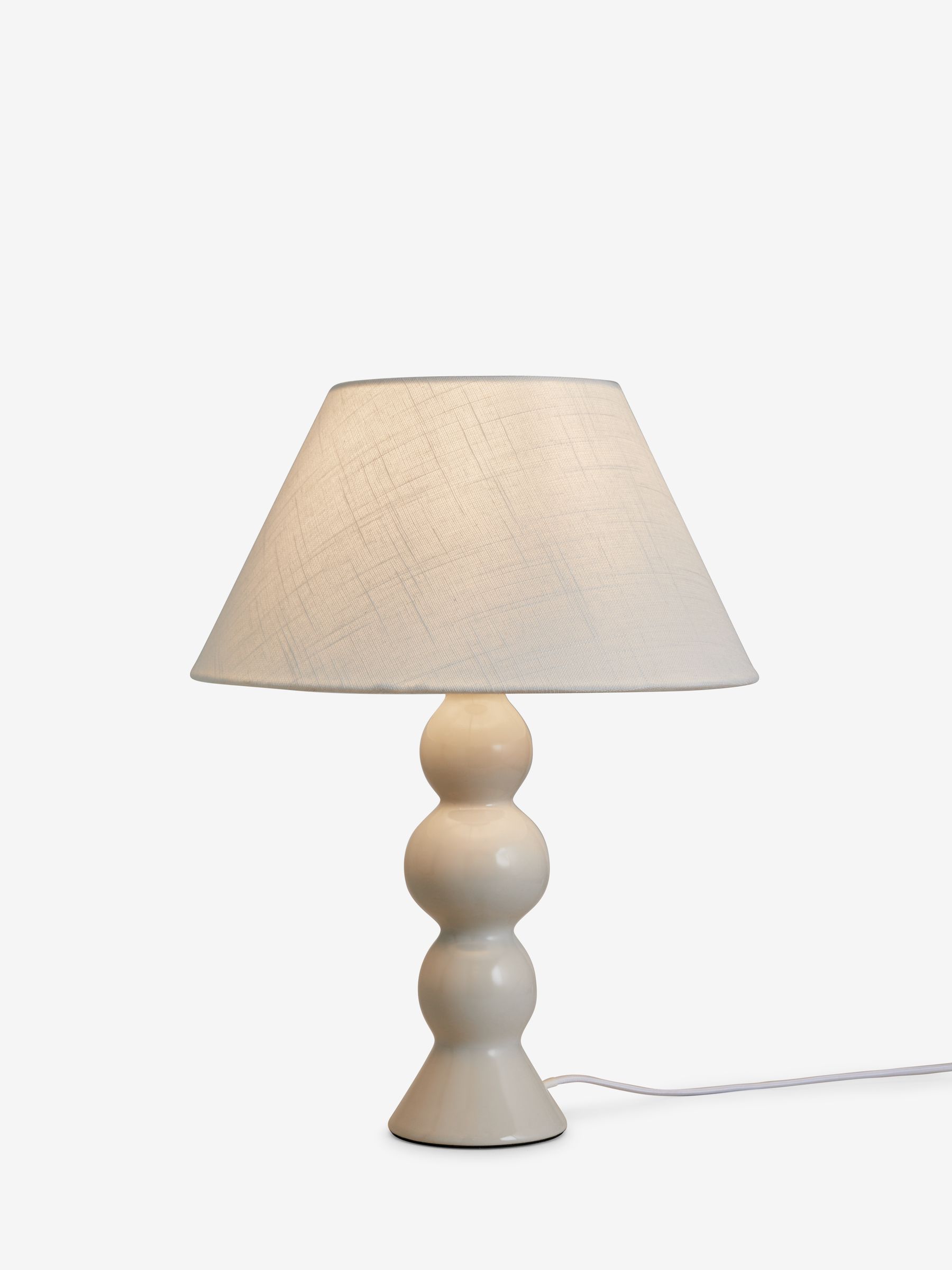 Jasper Conran London White Regular Sphere Ceramic Table Lamp - Image 3 of 3
