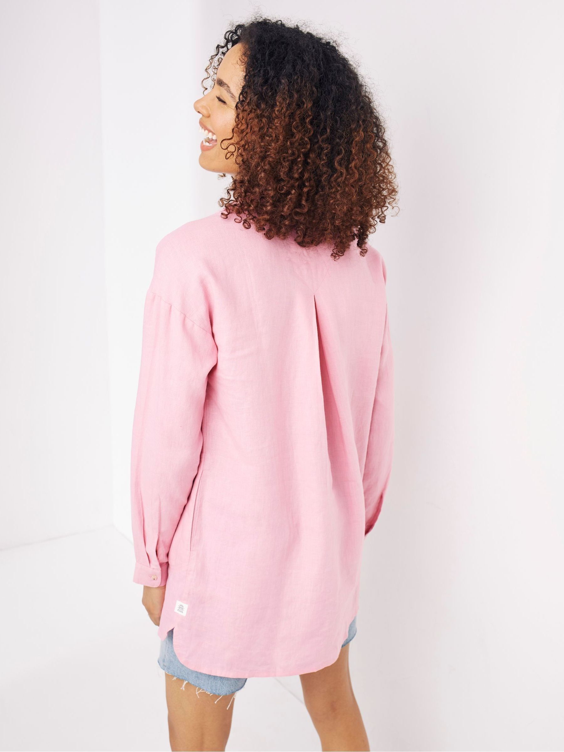 Pink Saunton Linen Shirt - Image 2 of 4