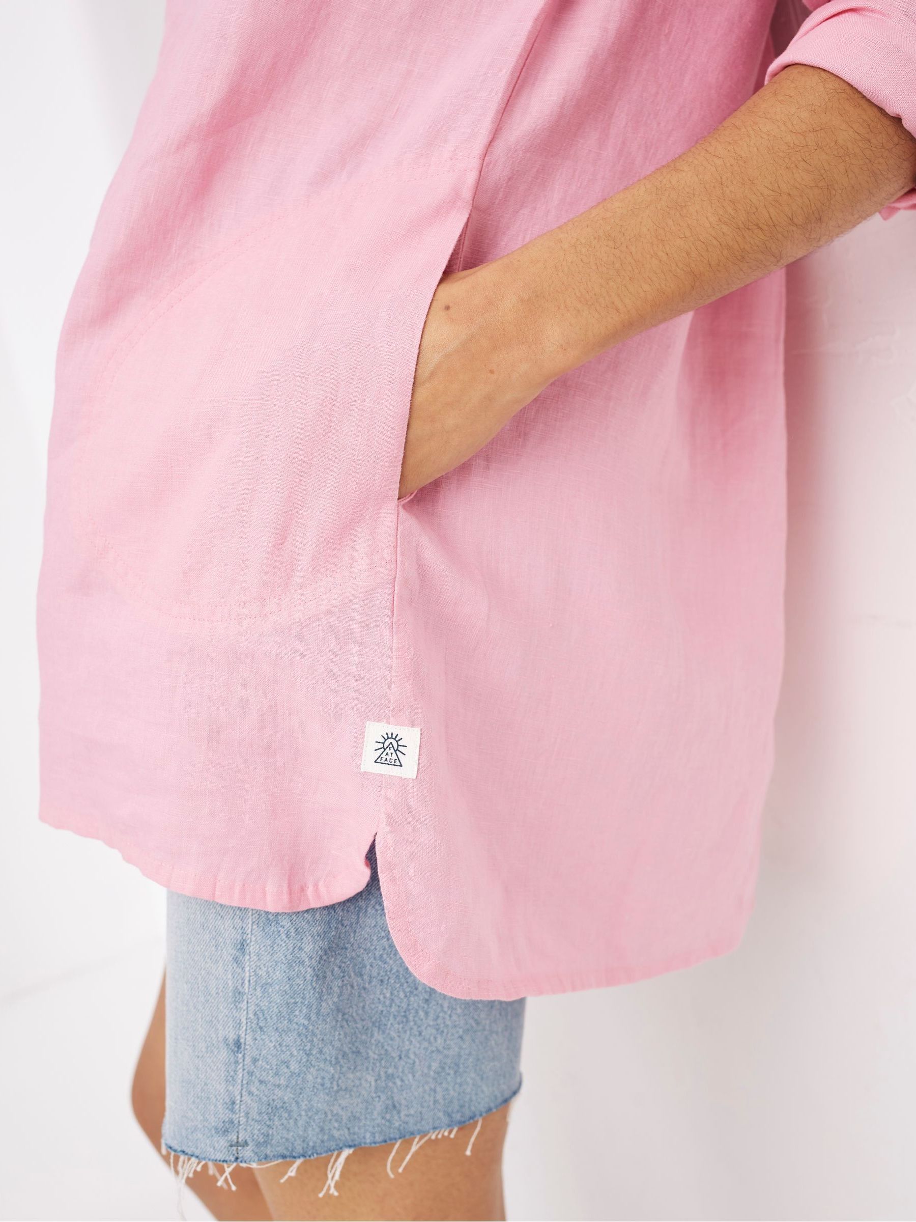 Pink Saunton Linen Shirt - Image 3 of 4