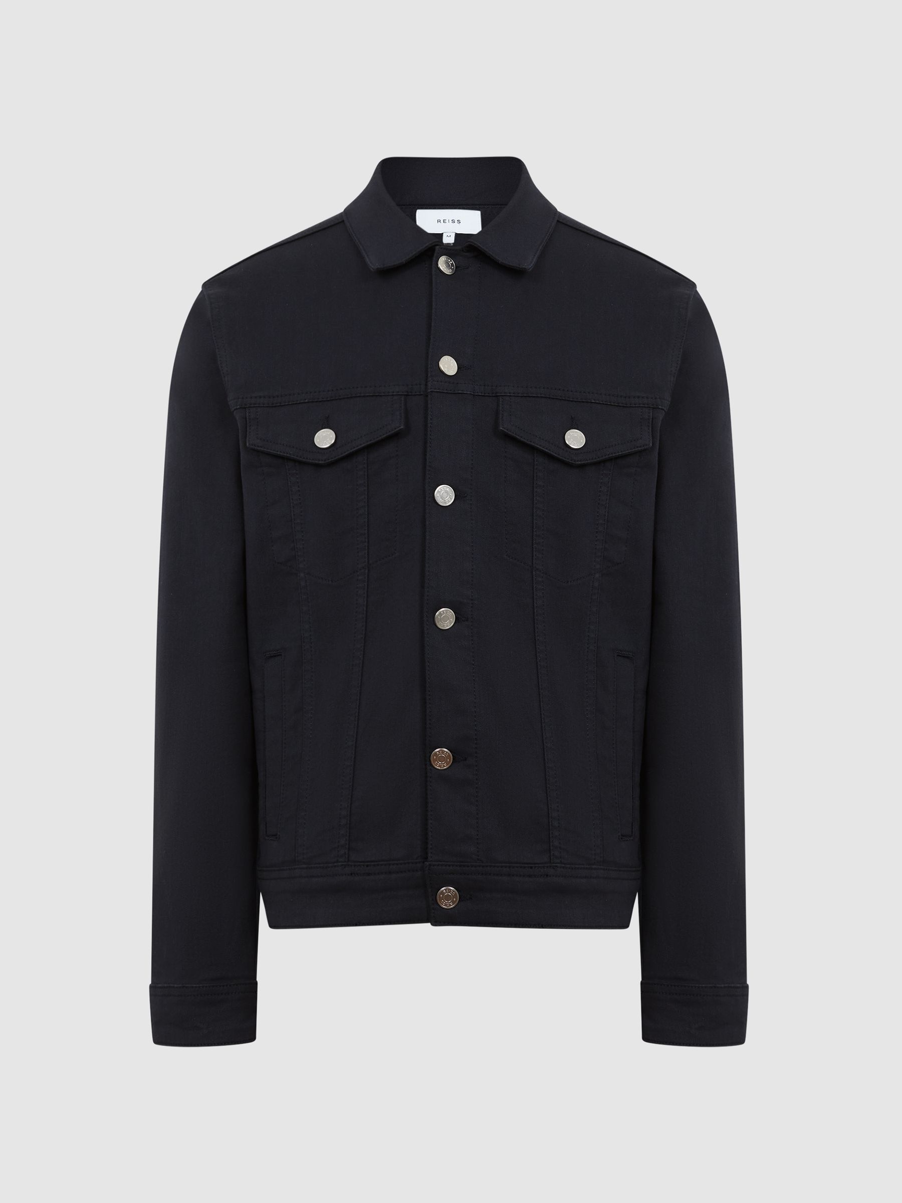 Staywash Denim Trucker Jacket in Indigo - Image 2 of 6 Staywash Denim Trucker Jacket in Indigo - Image 2 of 6