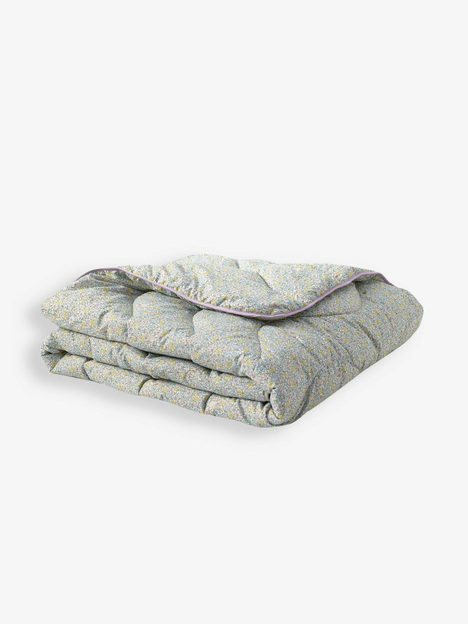 NightLark Junior Printed Coverless Duvet Set IN THE GARDEN - 4.5 tog Single in Green - Image 2 of 6