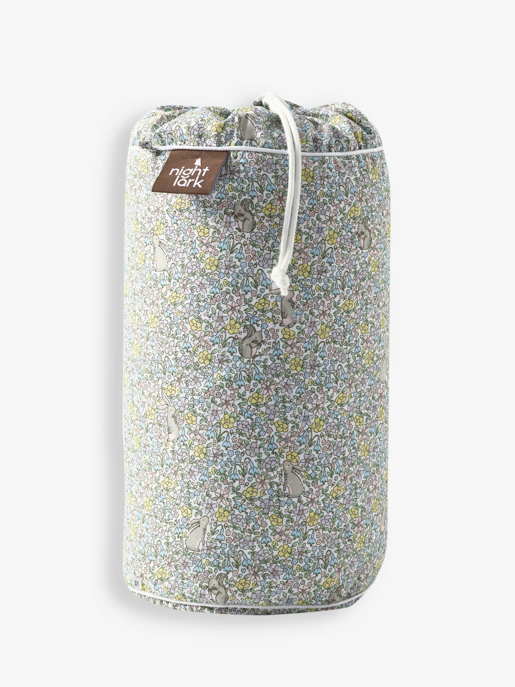 NightLark Junior Printed Coverless Duvet Set IN THE GARDEN - 4.5 tog Single in Green - Image 4 of 6