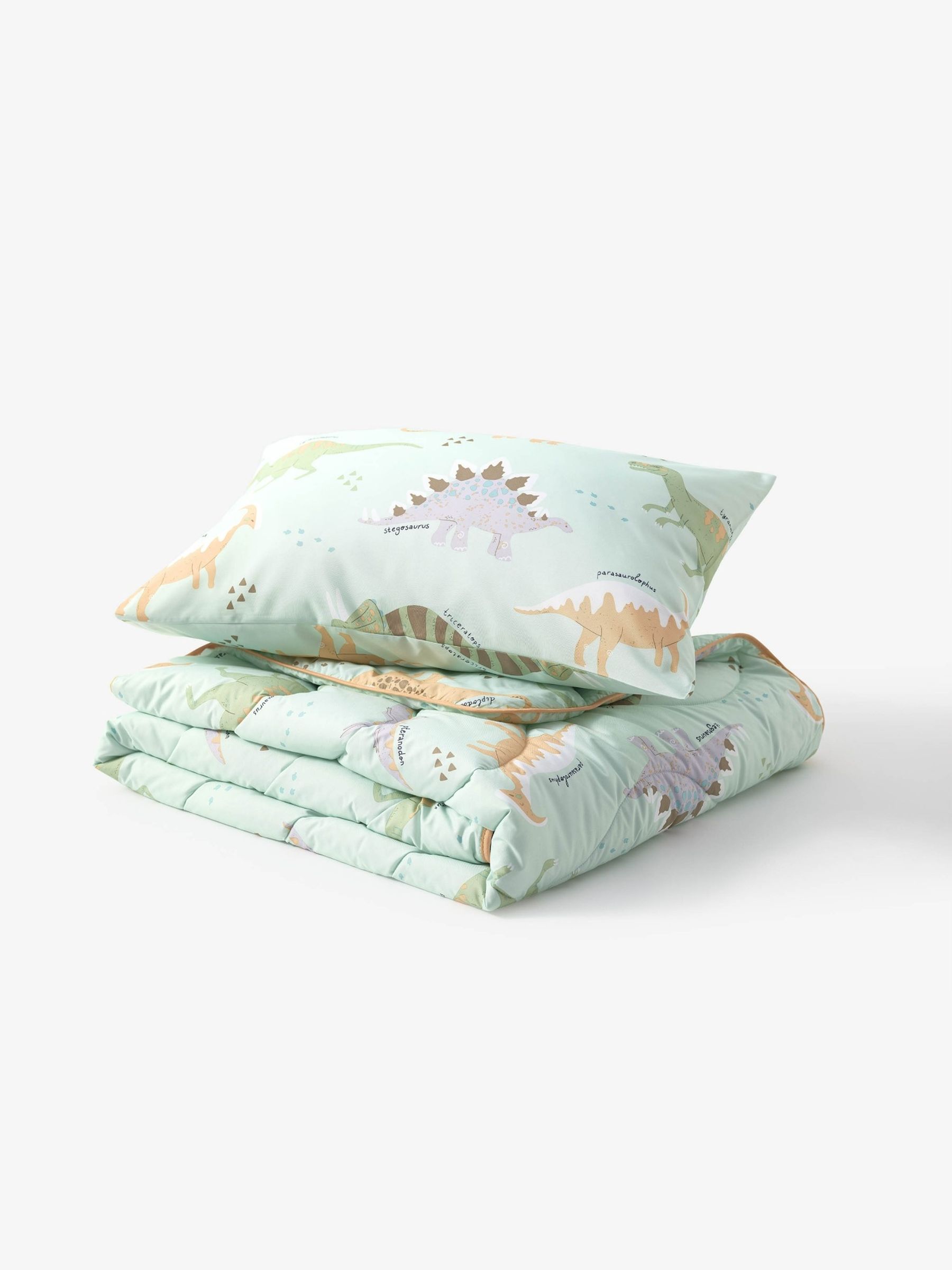 NightLark Junior Printed Coverless Duvet Set DINO - 4.5 tog Single - Image 1 of 7